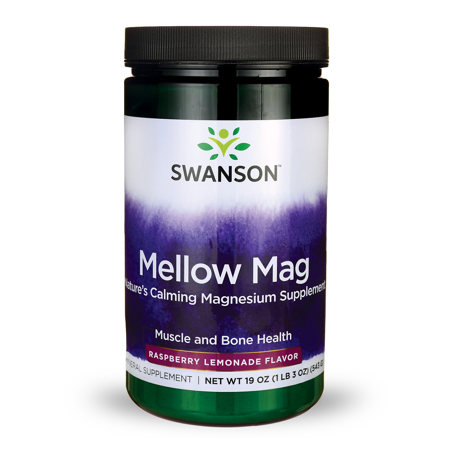 Swanson Premium Mellow Mag - Raspberry Lemonade Vitamin 330 mg 19 oz Powder
