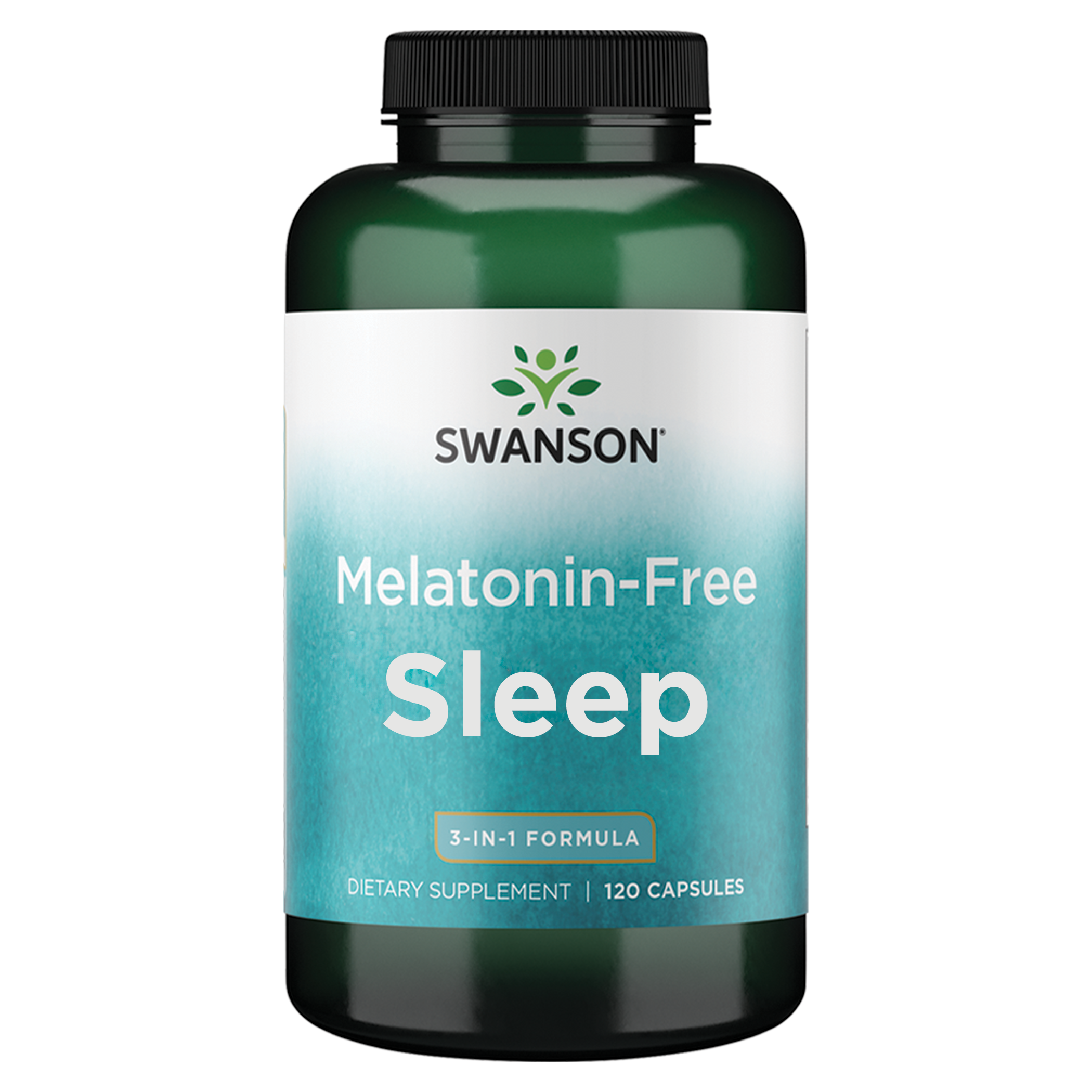 Swanson Premium Melatonin-Free Sleep Aid - 3-in-1 Formula Vitamin | 120 Caps