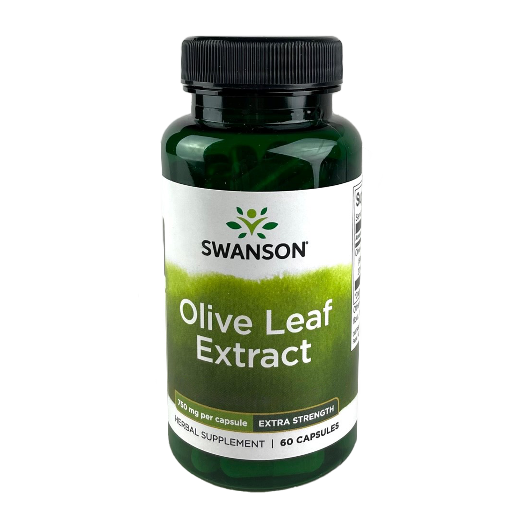 Swanson Superior Herbs Olive Leaf Extract - Extra Strength Vitamin | 750 mg | 60 Caps