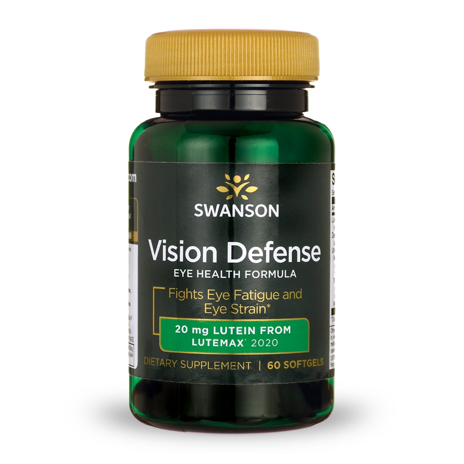 Swanson Ultra Vision Defense Eye Health Formula - Featuring Lutemax 2020 Vitamin 60 Soft Gels