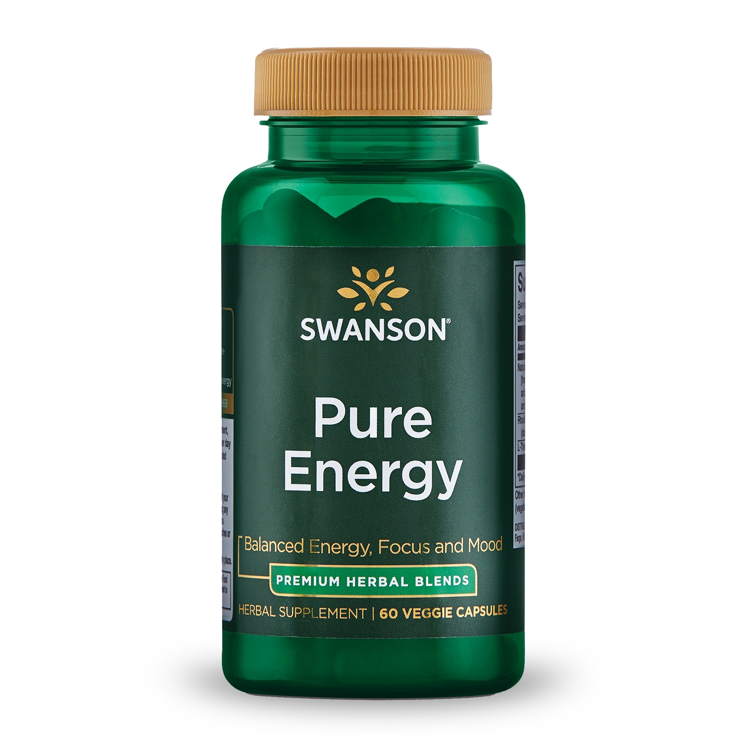 Swanson Ultra Pure Energy Vitamin 60 Veg Caps