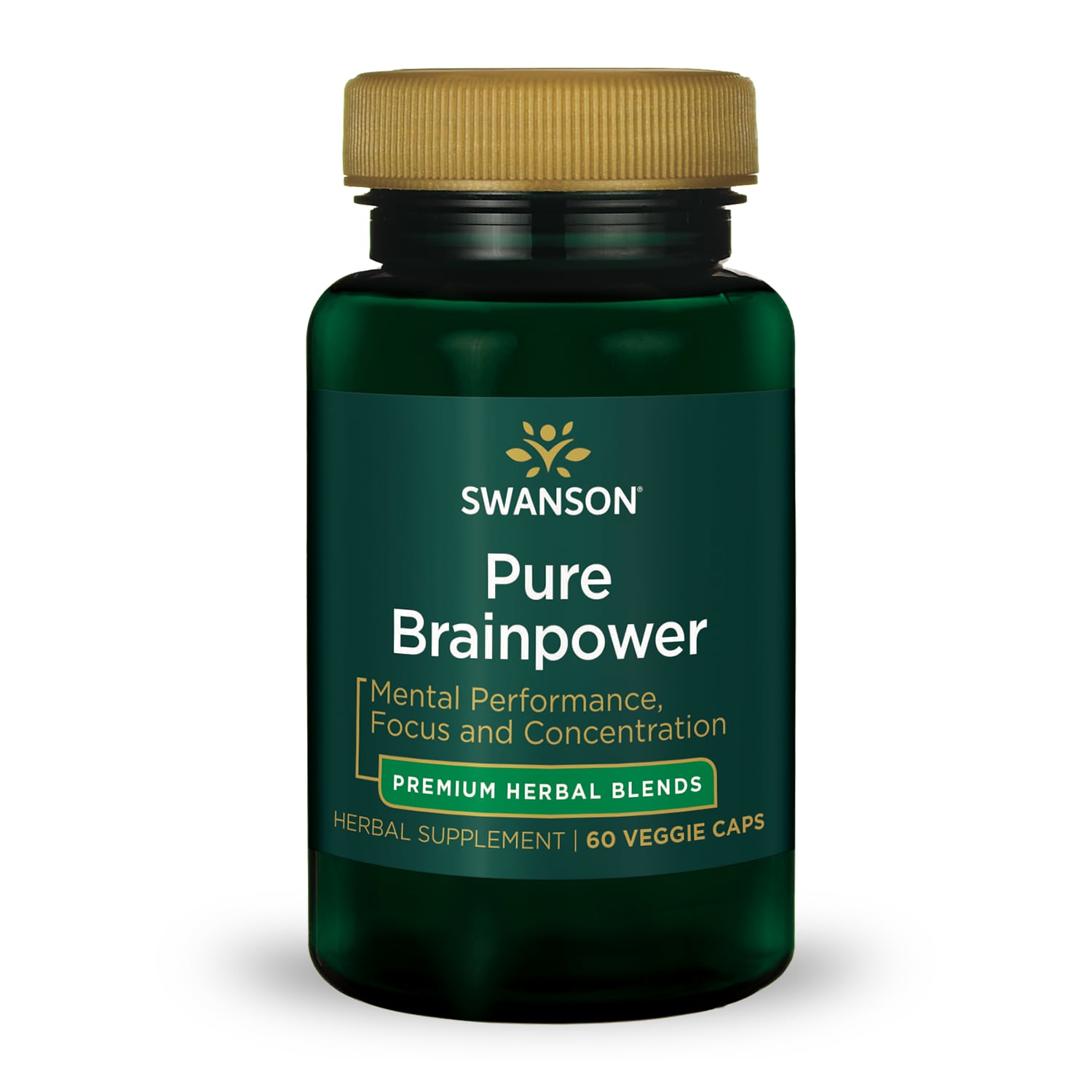 Swanson Ultra Pure Brainpower Vitamin 60 Veg Caps