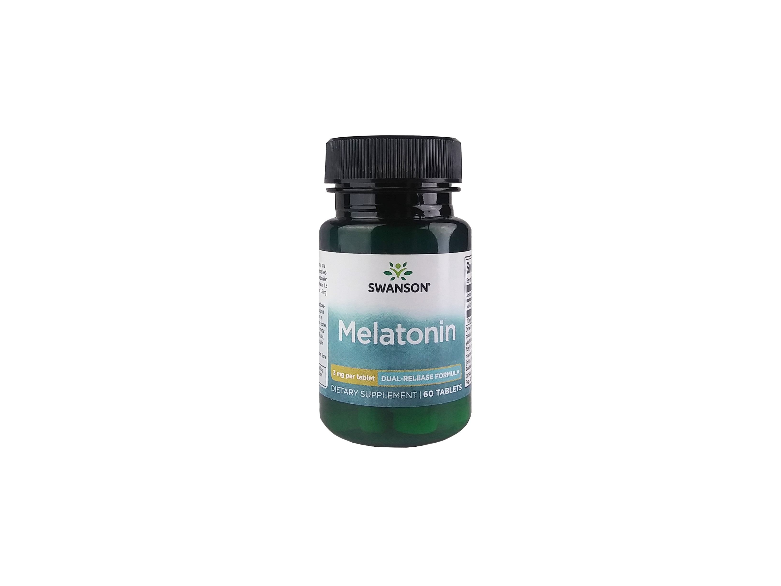 Swanson Ultra Dual-Release Melatonin Supplement Vitamin | 3 mg | 60 Tabs