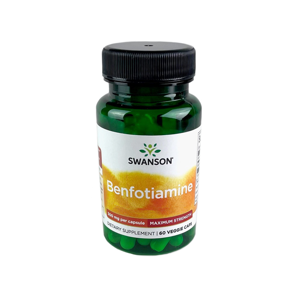 Swanson Ultra Benfotiamine - Maximum Strength Vitamin | 300 mg | 60 Veg Caps