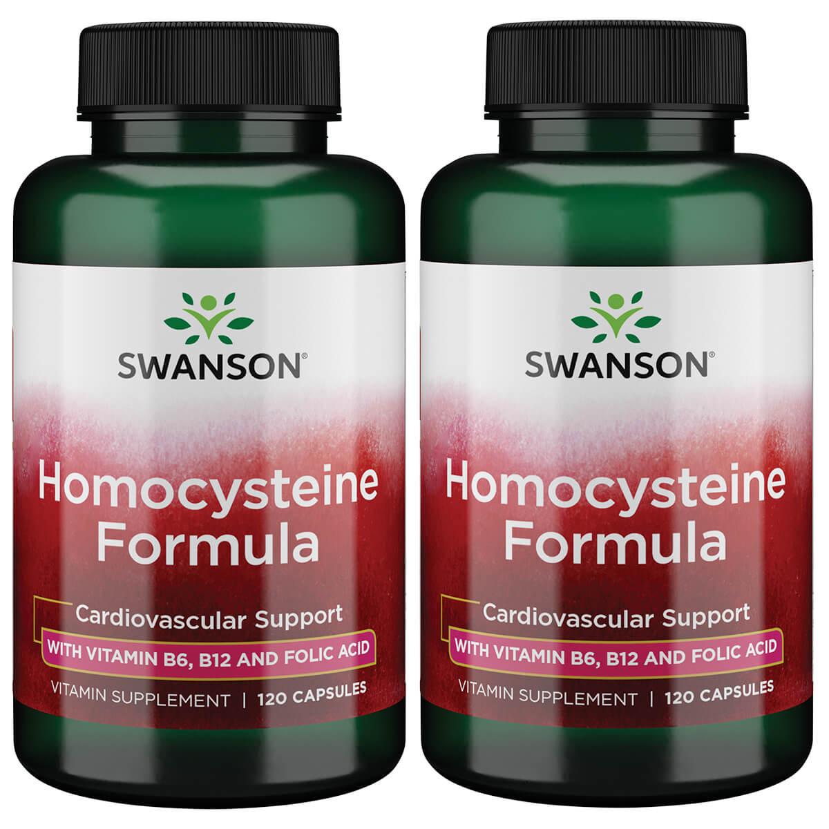 Swanson Premium Homocysteine Formula 2 Pack Vitamin 120 Caps