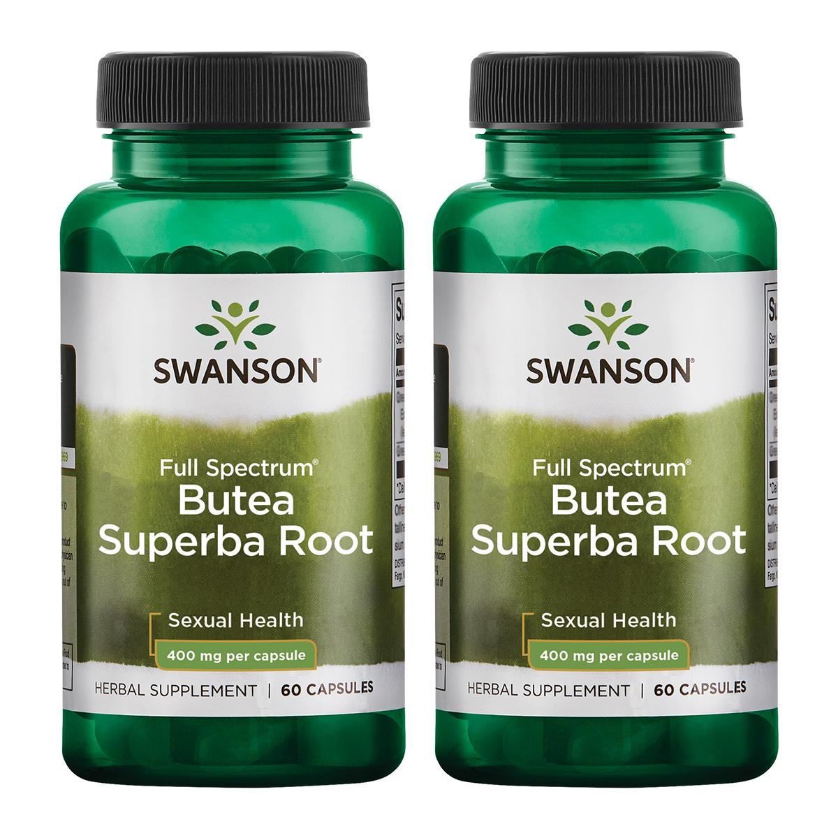 Swanson Premium Full Spectrum Butea Superba Root 2 Pack Vitamin 400 mg 60 Caps