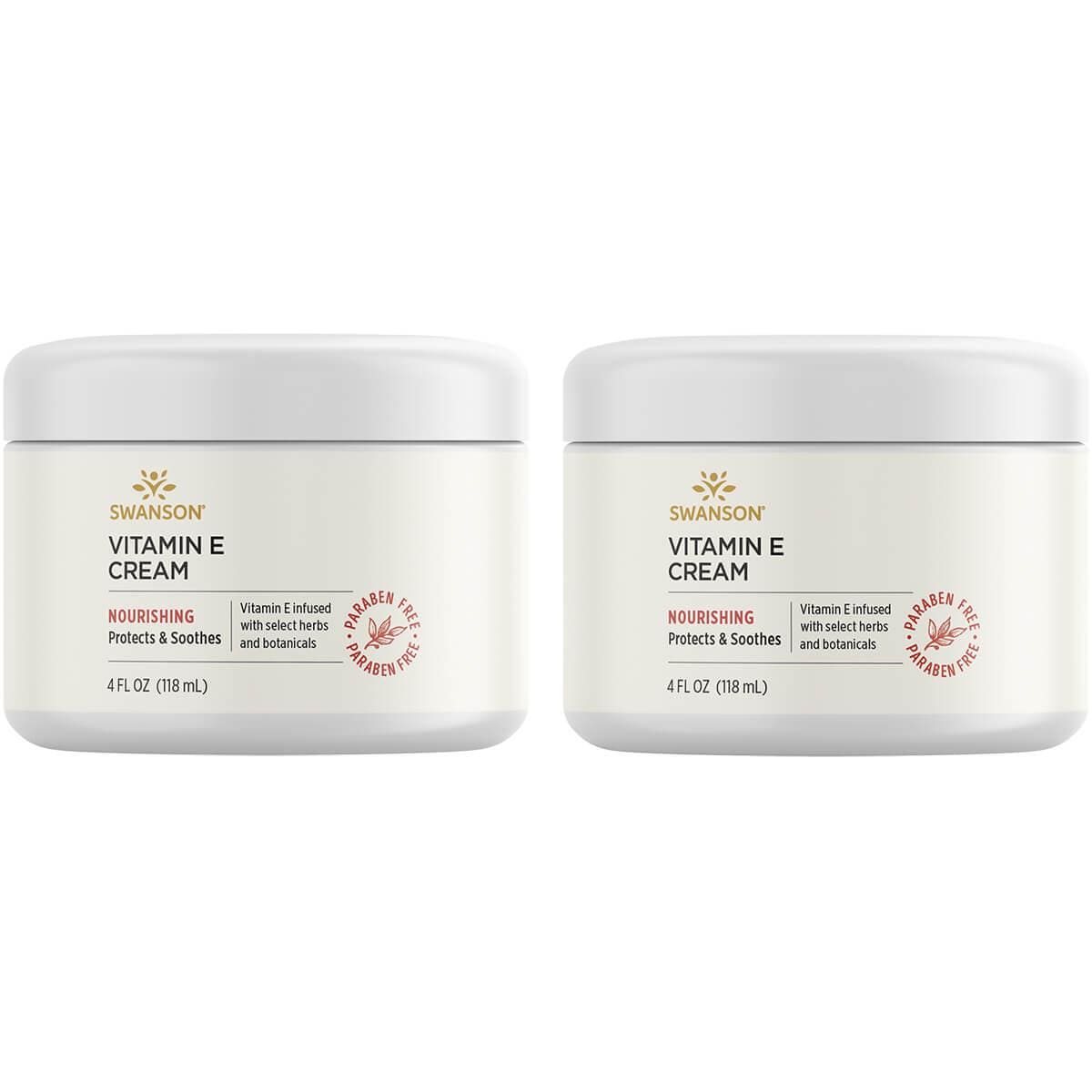 Swanson Premium Vitamin E Cream 2 Pack 4 fl oz Cream