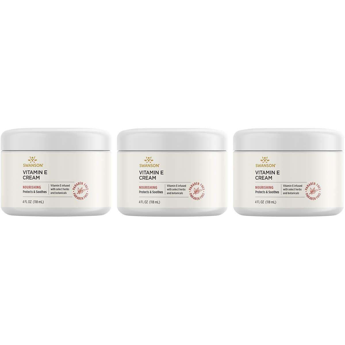 Swanson Premium Vitamin E Cream 3 Pack 4 fl oz Cream