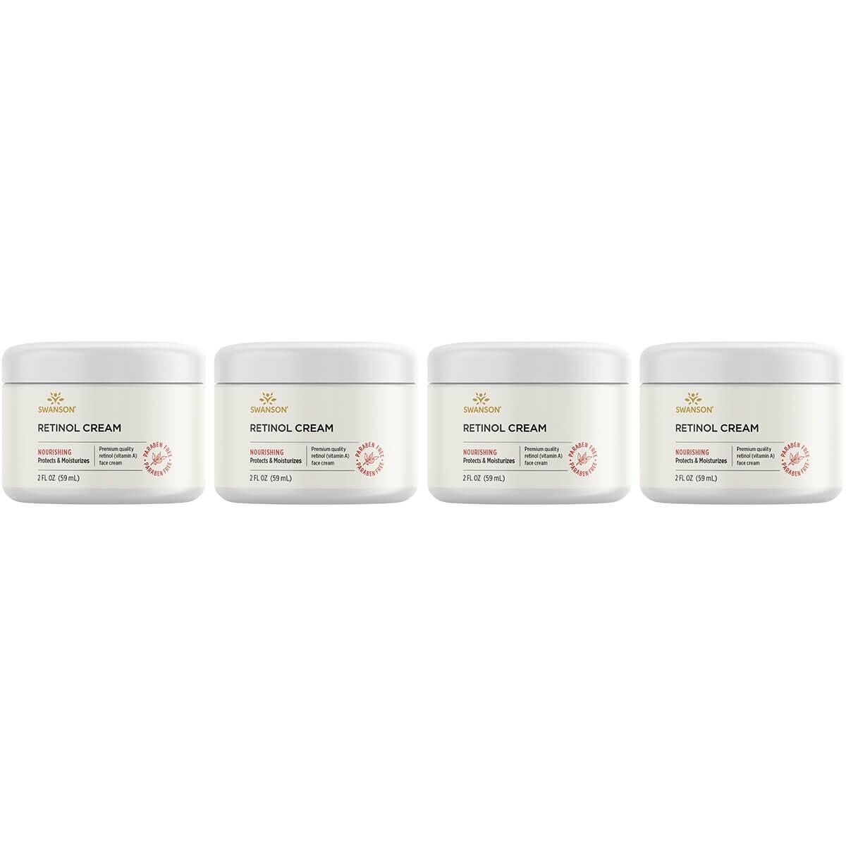 Swanson Premium Retinol Cream 4 Pack 2 fl oz Cream