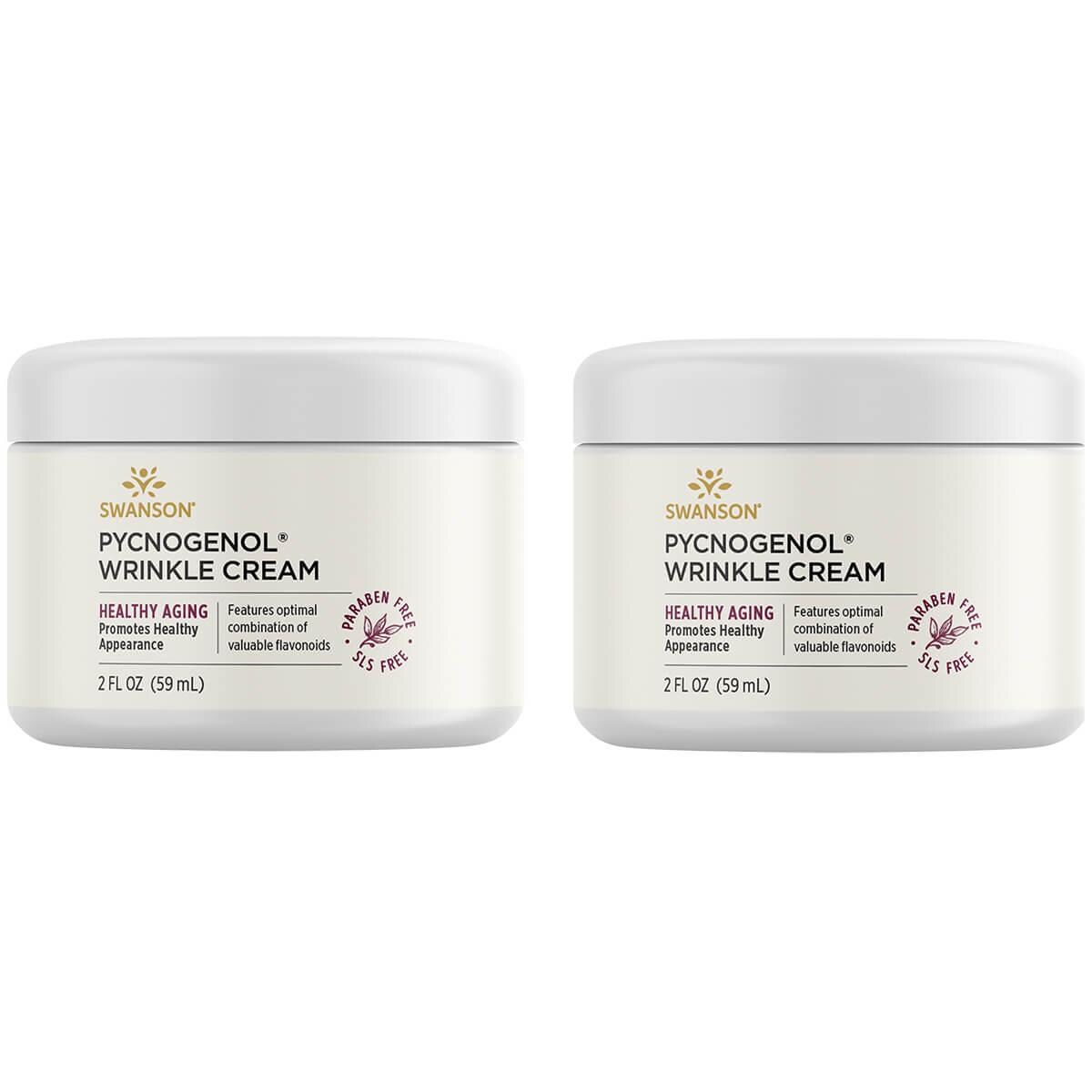 Swanson Premium Pycnogenol Wrinkle Face Cream 2 Pack 2 fl oz Face Cream