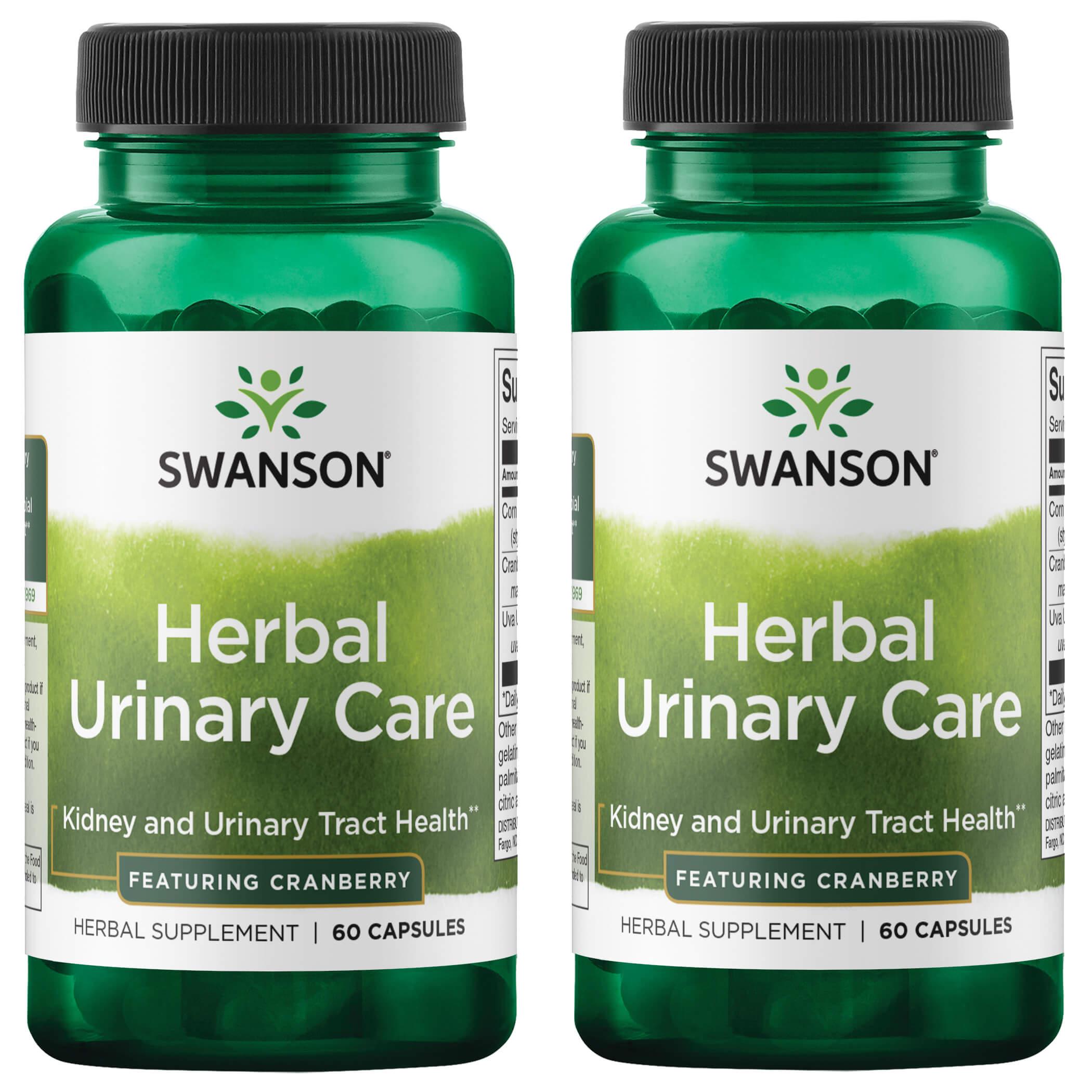 Swanson Premium Herbal Urinary Care - Featuring Cranberry 2 Pack Vitamin 60 Caps