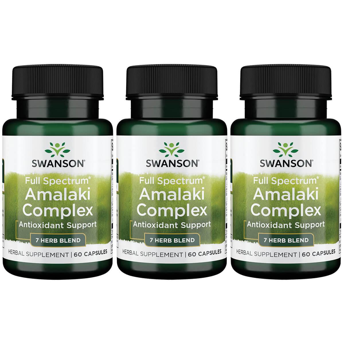 Swanson Premium Full Spectrum Amalaki Complex 3 Pack Vitamin 60 Caps