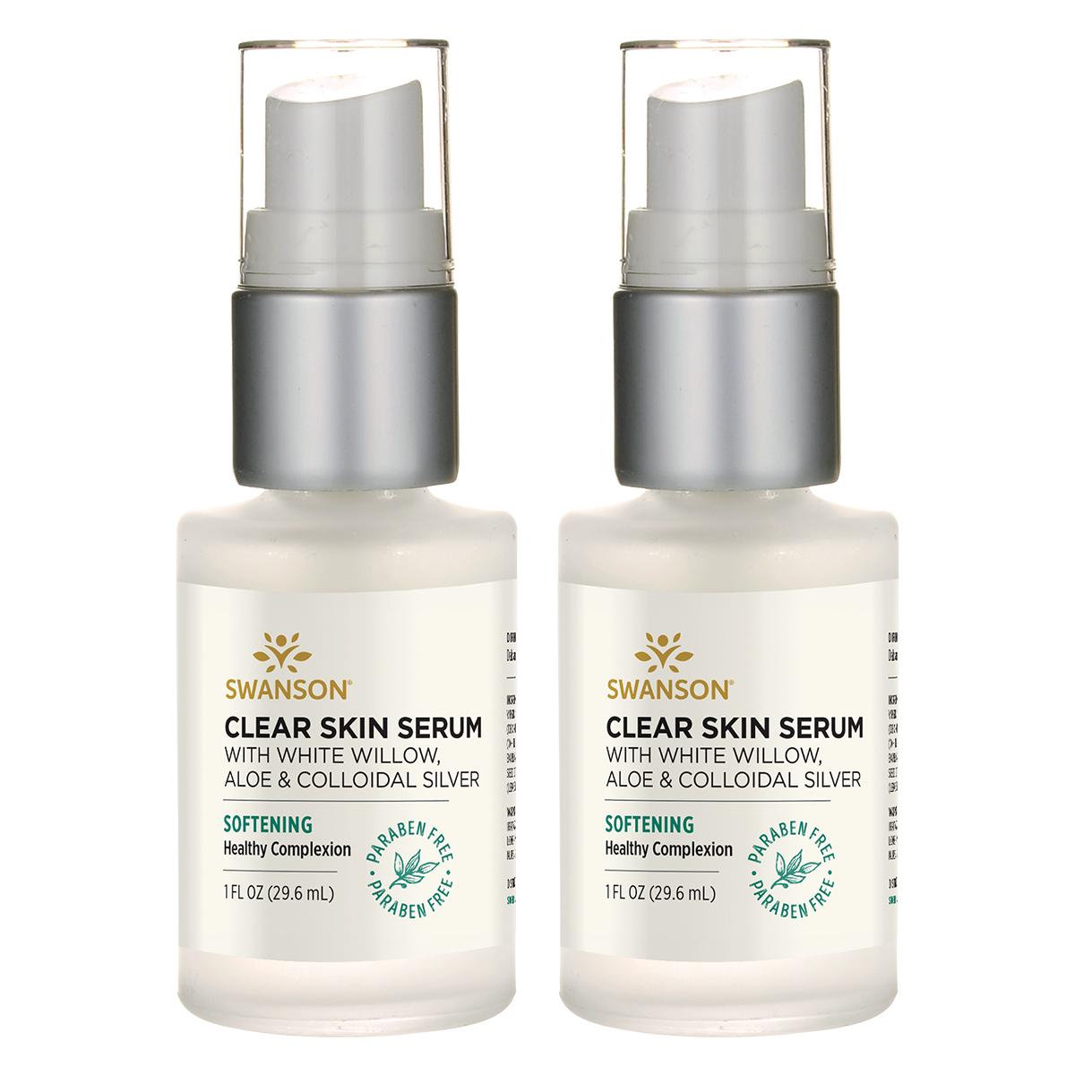 Swanson Premium Clear Skin Facial Serum 2 Pack 1 fl oz Facial Serum