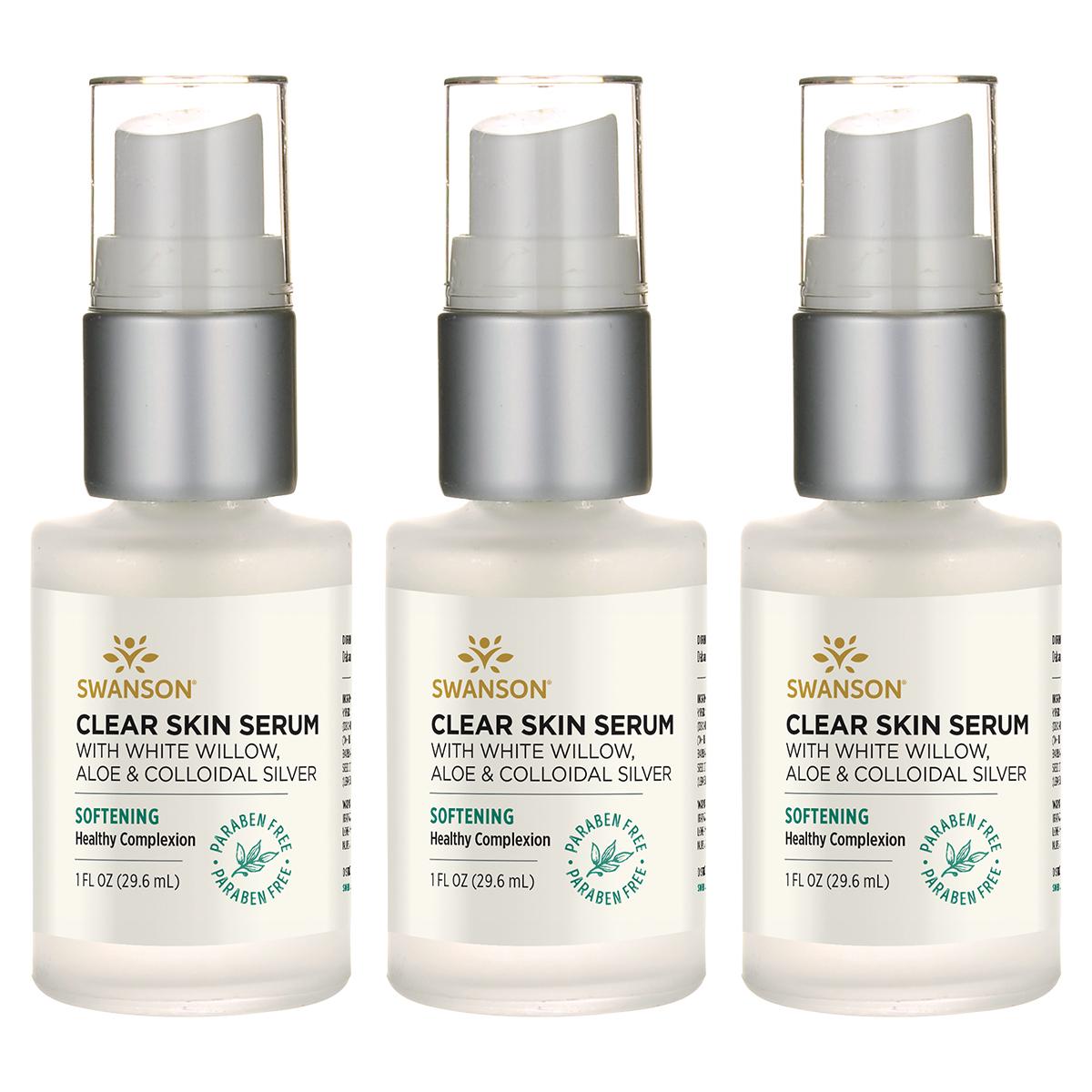 Swanson Premium Clear Skin Facial Serum 3 Pack 1 fl oz Facial Serum