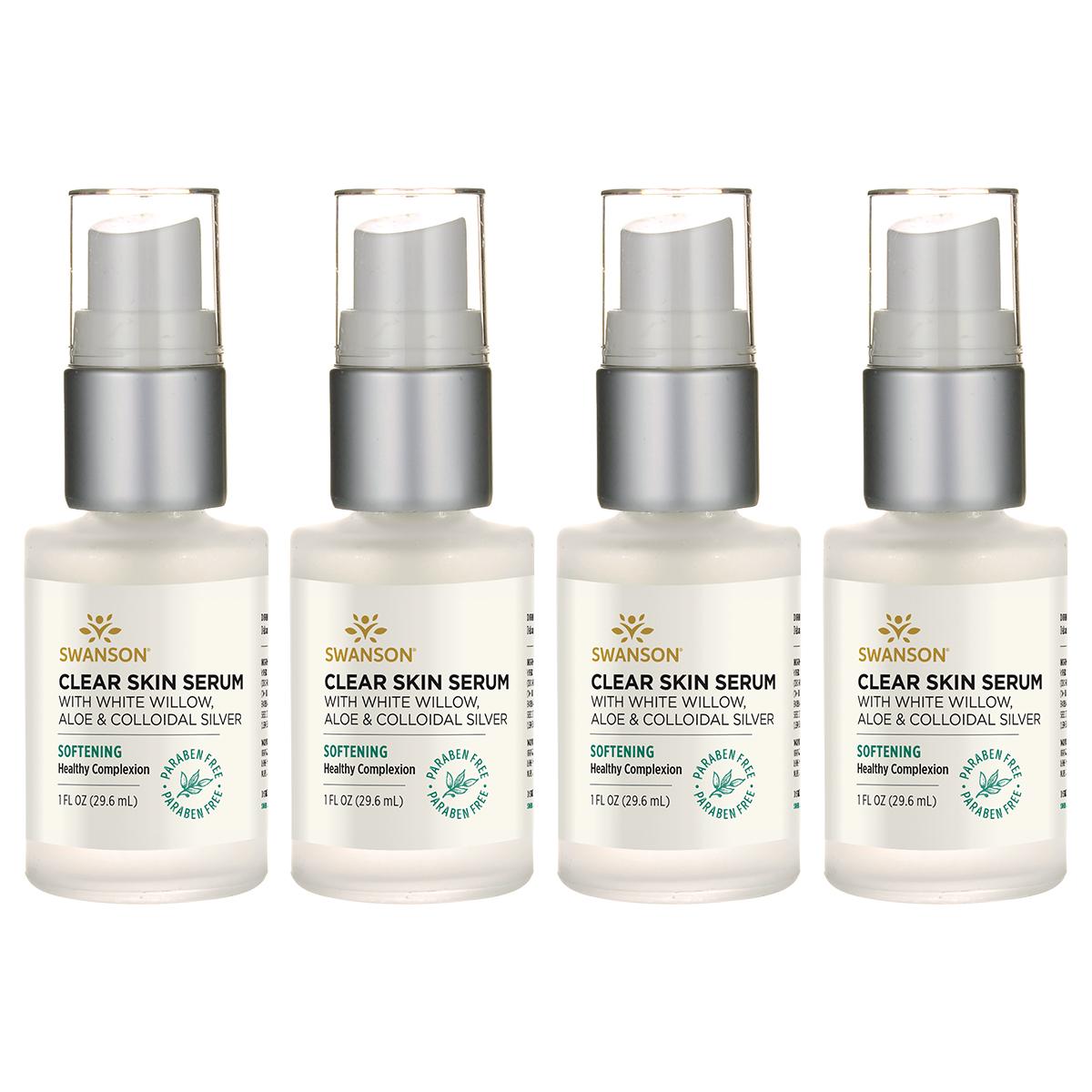 Swanson Premium Clear Skin Facial Serum 4 Pack 1 fl oz Facial Serum