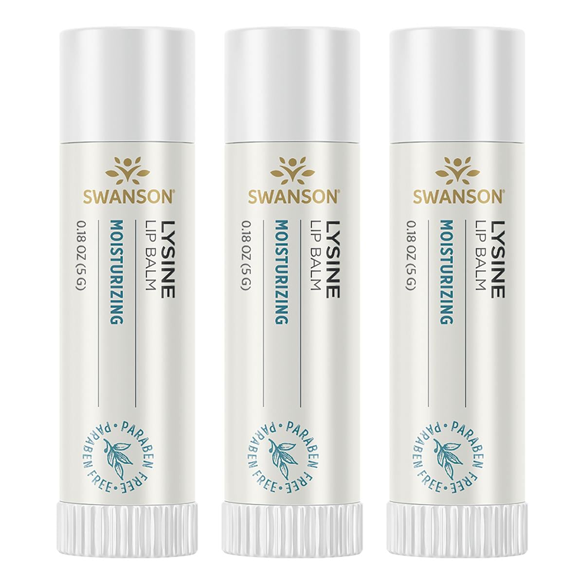 Swanson Premium Lysine Lip Balm 3 Pack 0.18 oz Balm
