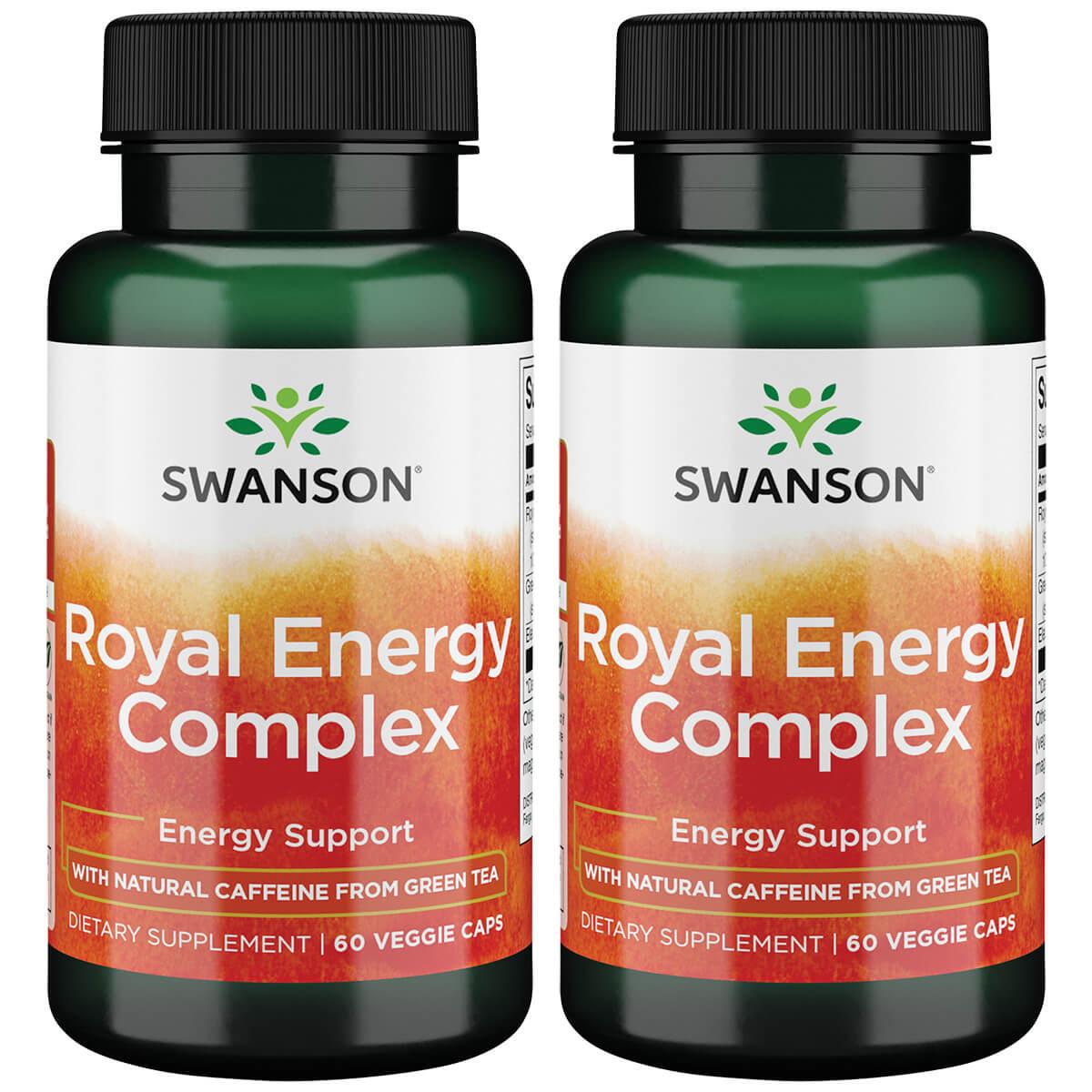 Swanson Premium Royal Jelly Energy Complex 2 Pack Supplement Vitamin 60 Veg Caps