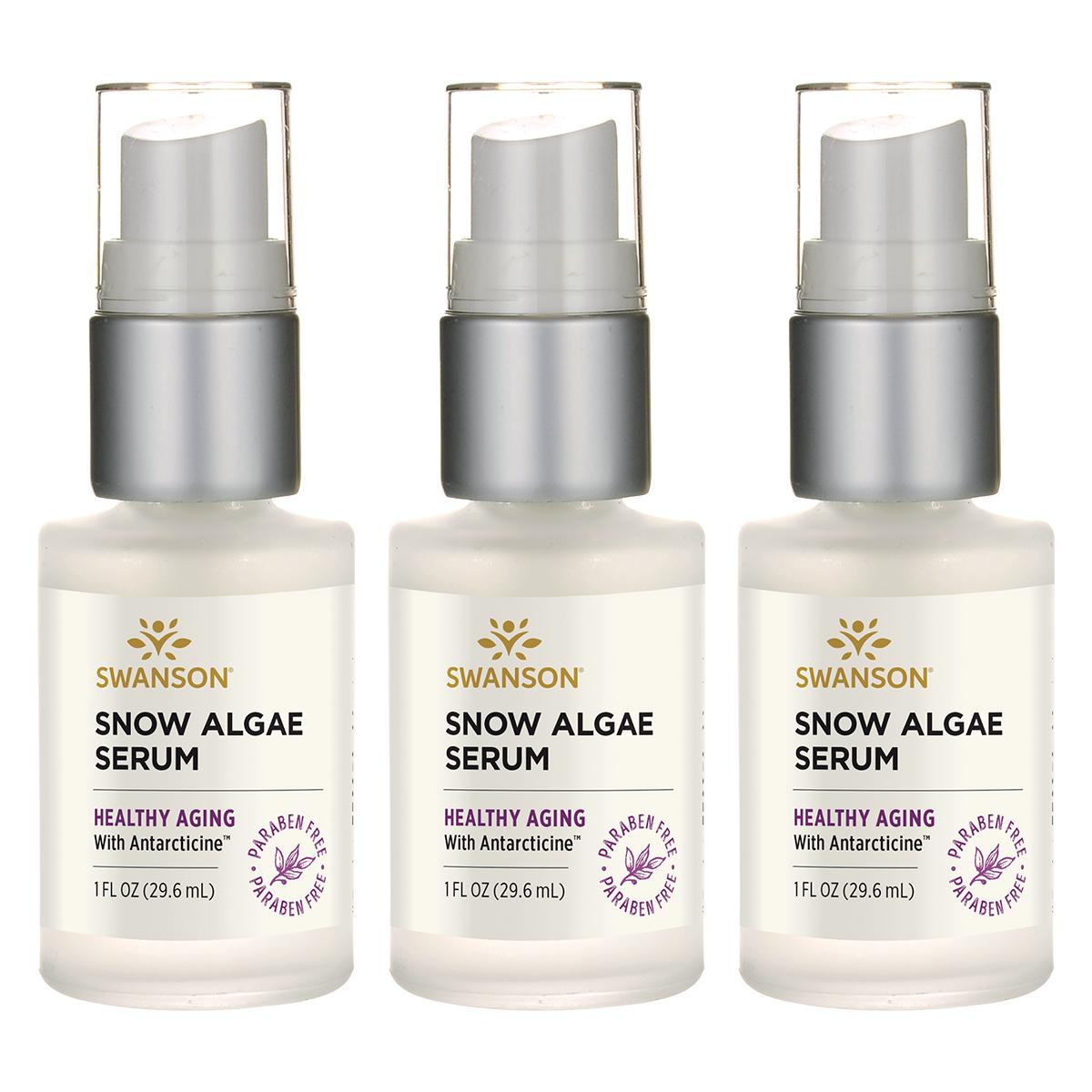 Swanson Premium Snow Algae Facial Serum 3 Pack 1 fl oz Facial Serum