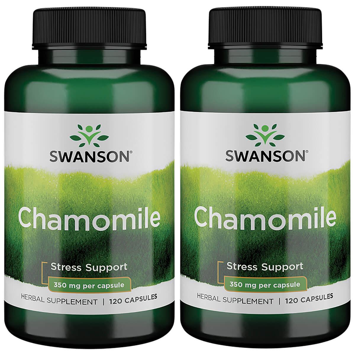 Swanson Premium Chamomile 2 Pack Vitamin 350 mg 120 Caps