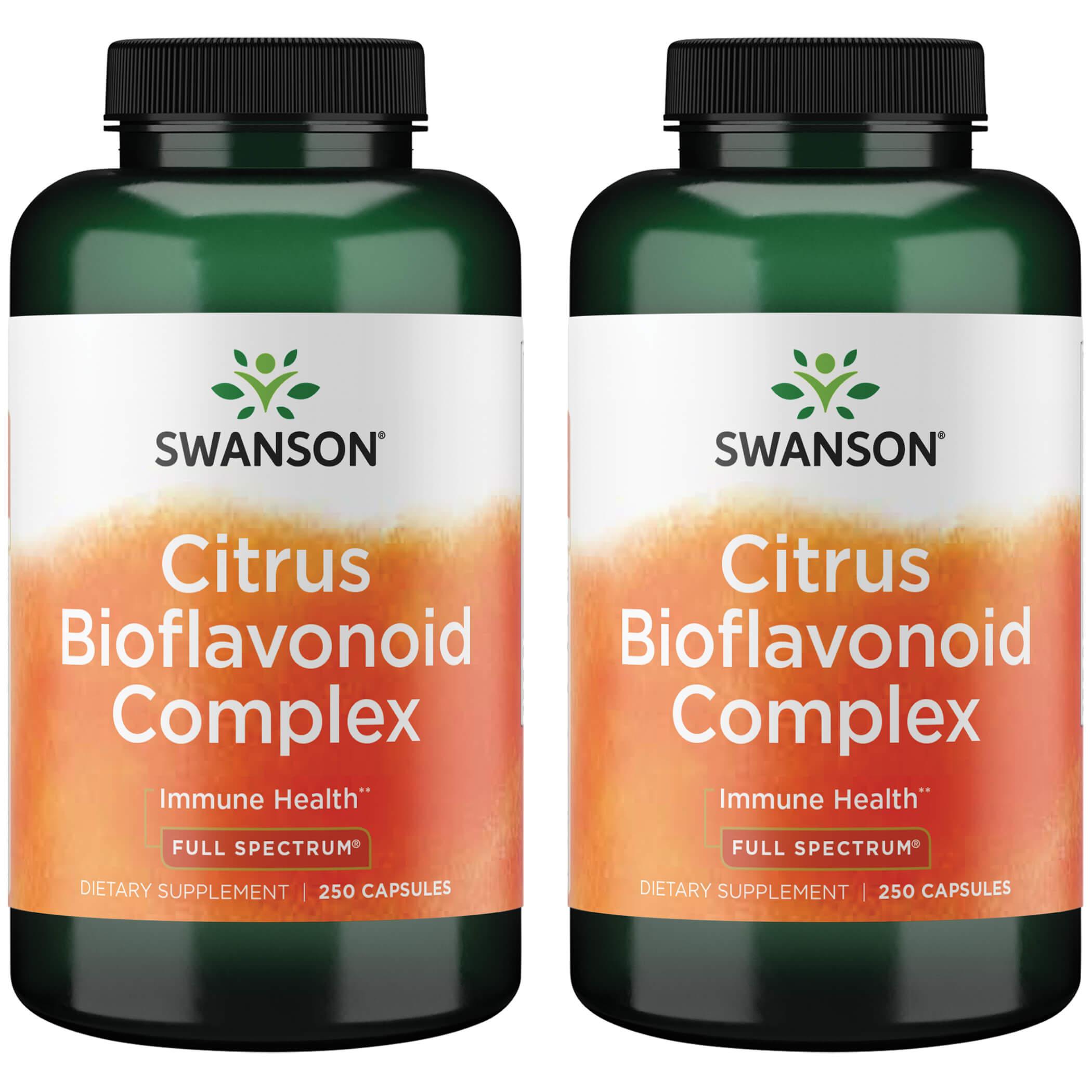 Swanson Premium Citrus Bioflavonoid Complex - Full Spectrum 2 Pack Vitamin 250 Caps Vitamin C