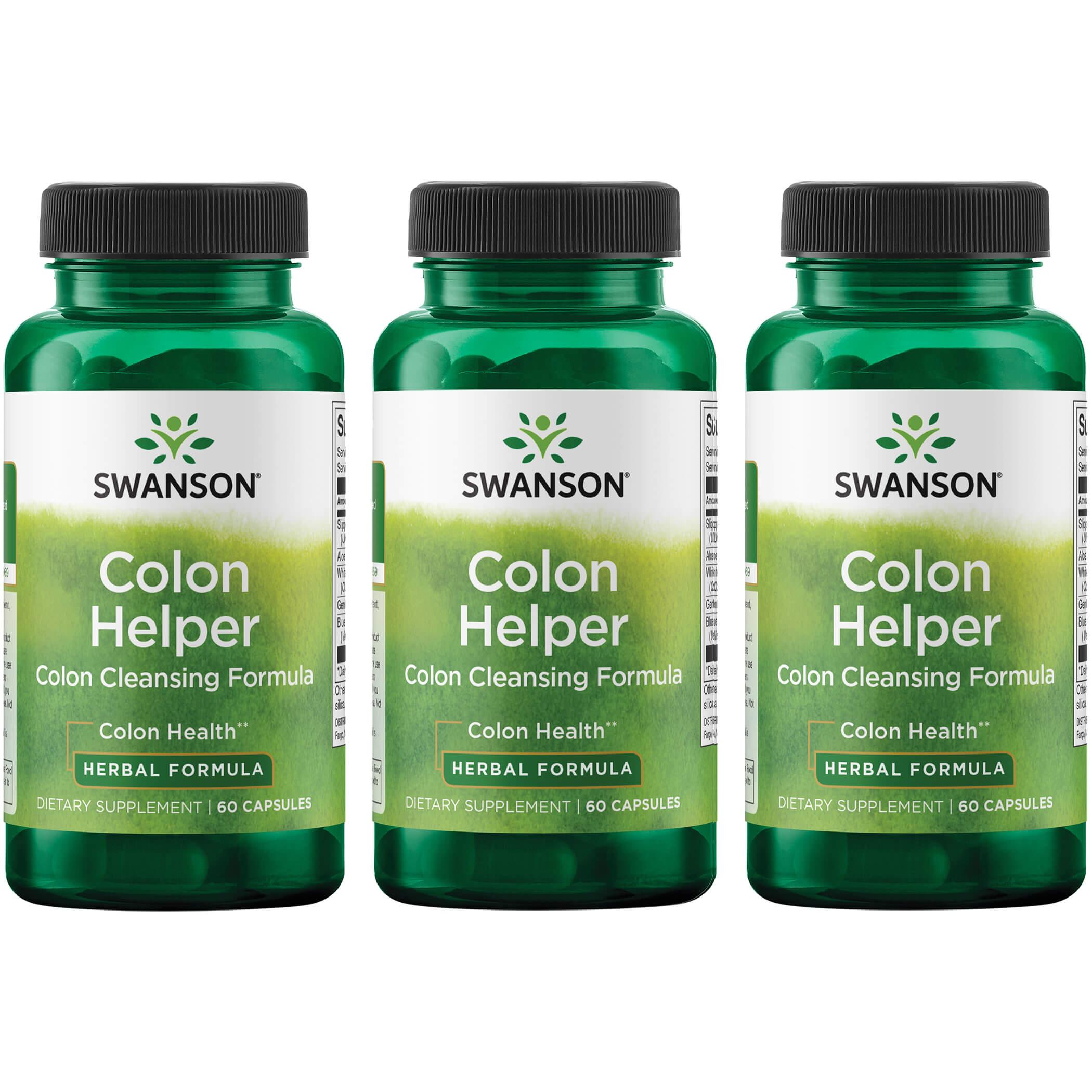 Swanson Premium Colon Helper 3 Pack Vitamin 60 Caps