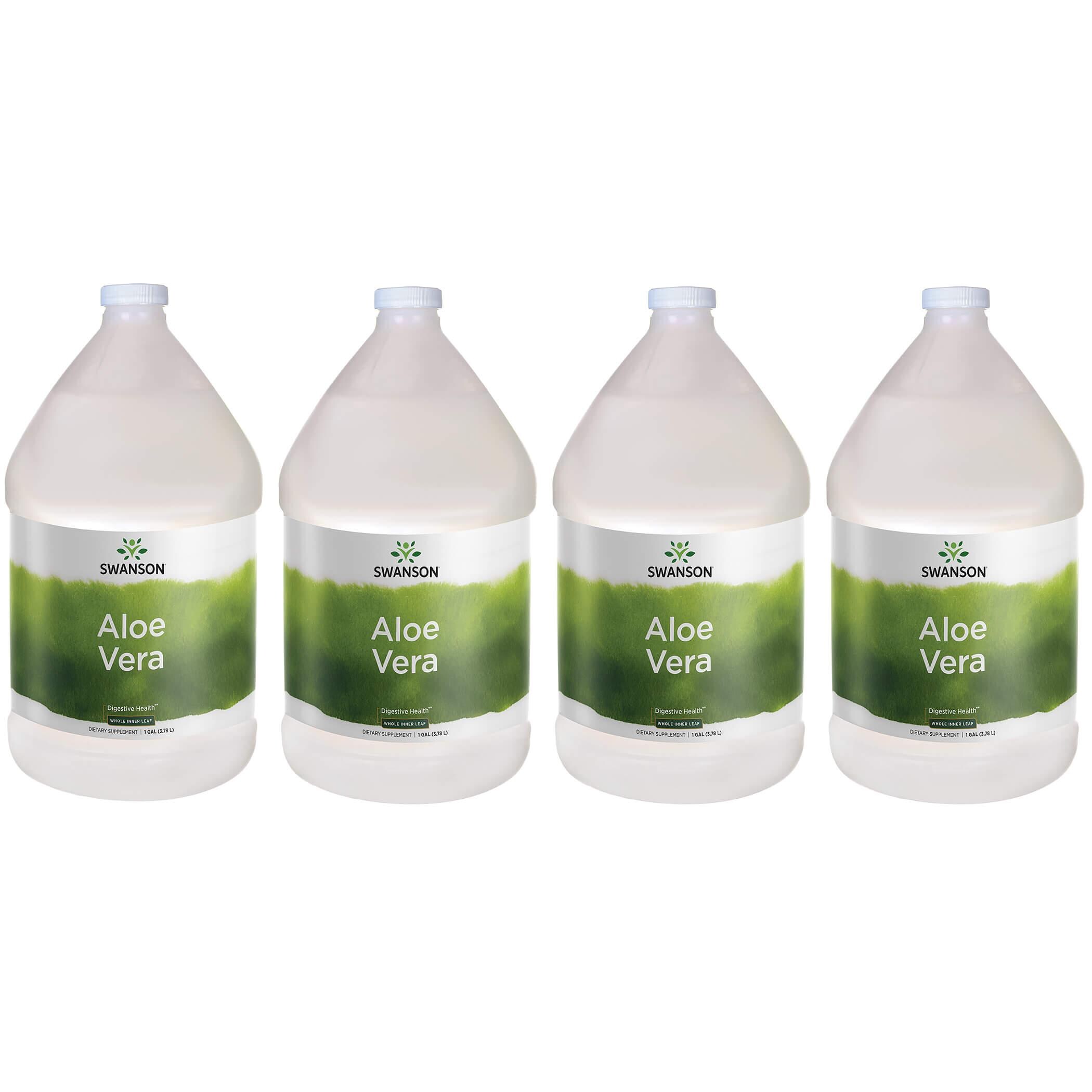 Swanson Premium Aloe Vera - Whole Inner Leaf 4 Pack 1 Gal Liquid