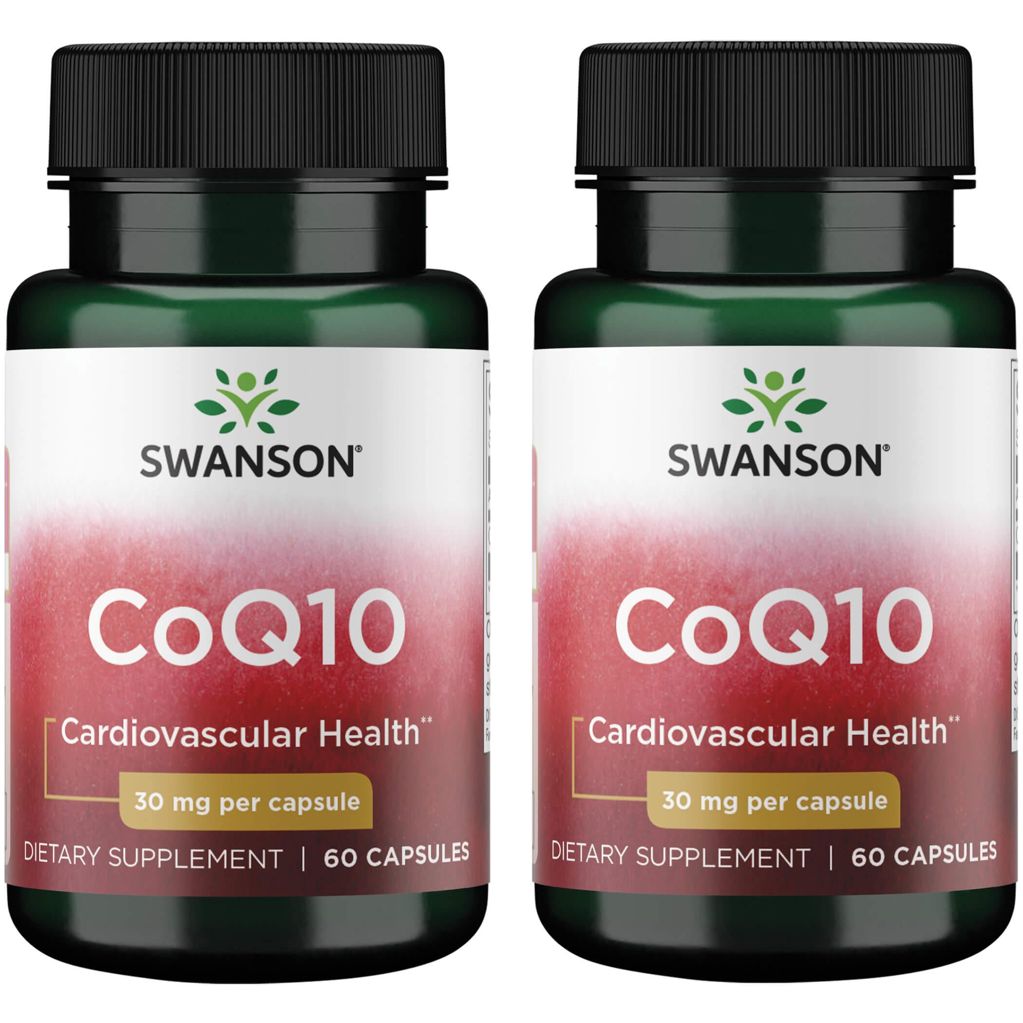 Swanson Premium Coq10 2 Pack Supplement Vitamin 30 mg 60 Caps