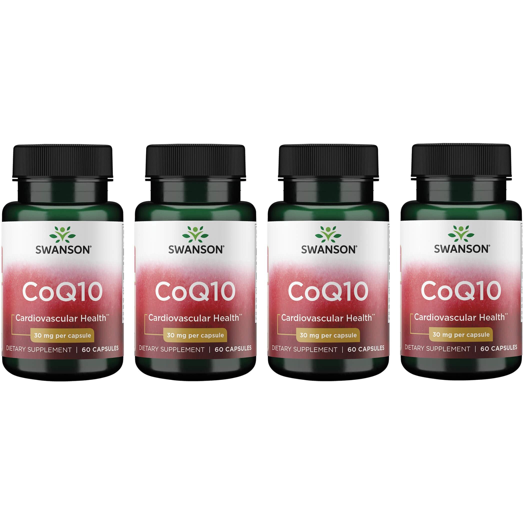 Swanson Premium Coq10 4 Pack Supplement Vitamin 30 mg 60 Caps