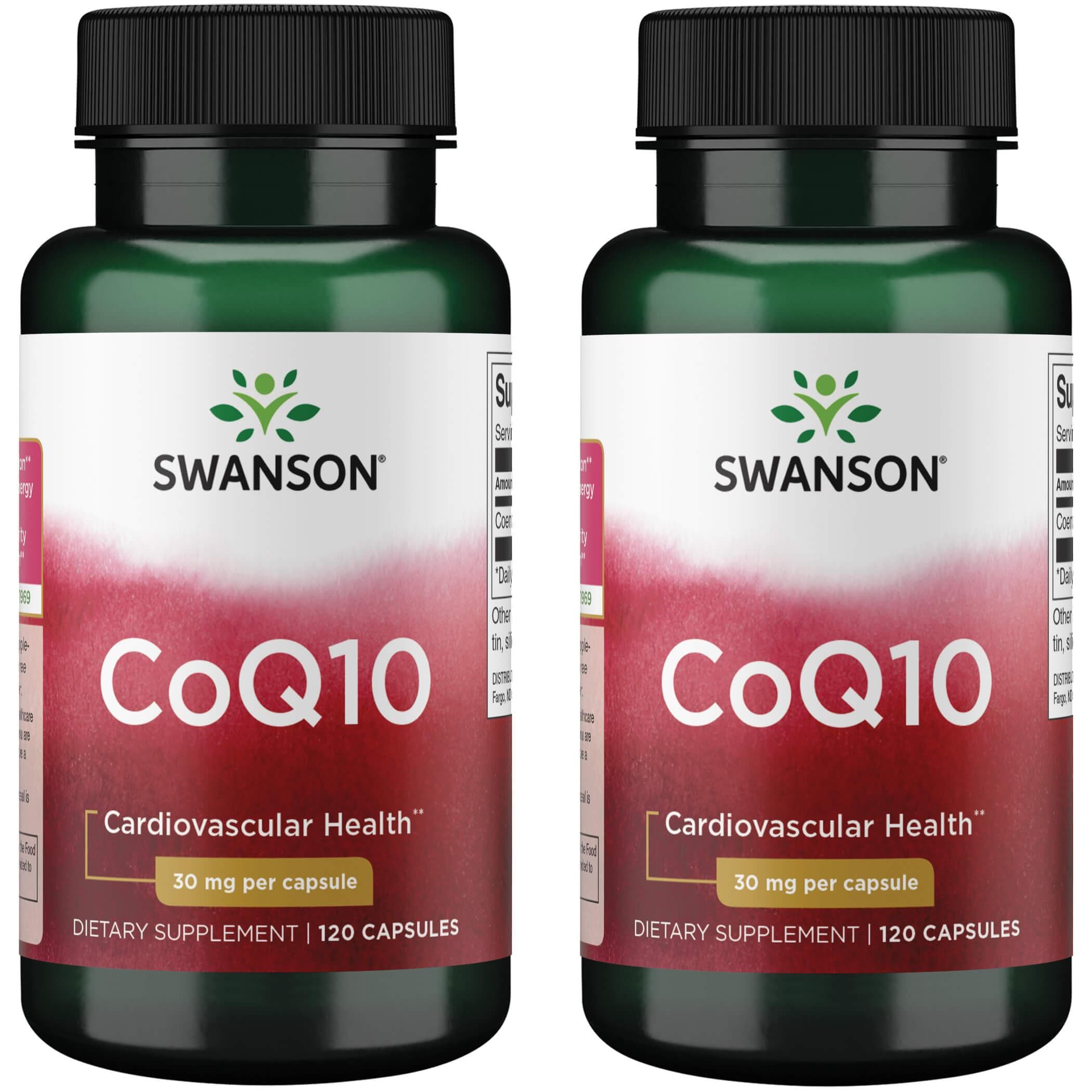 Swanson Premium Coq10 2 Pack Supplement Vitamin 30 mg 120 Caps