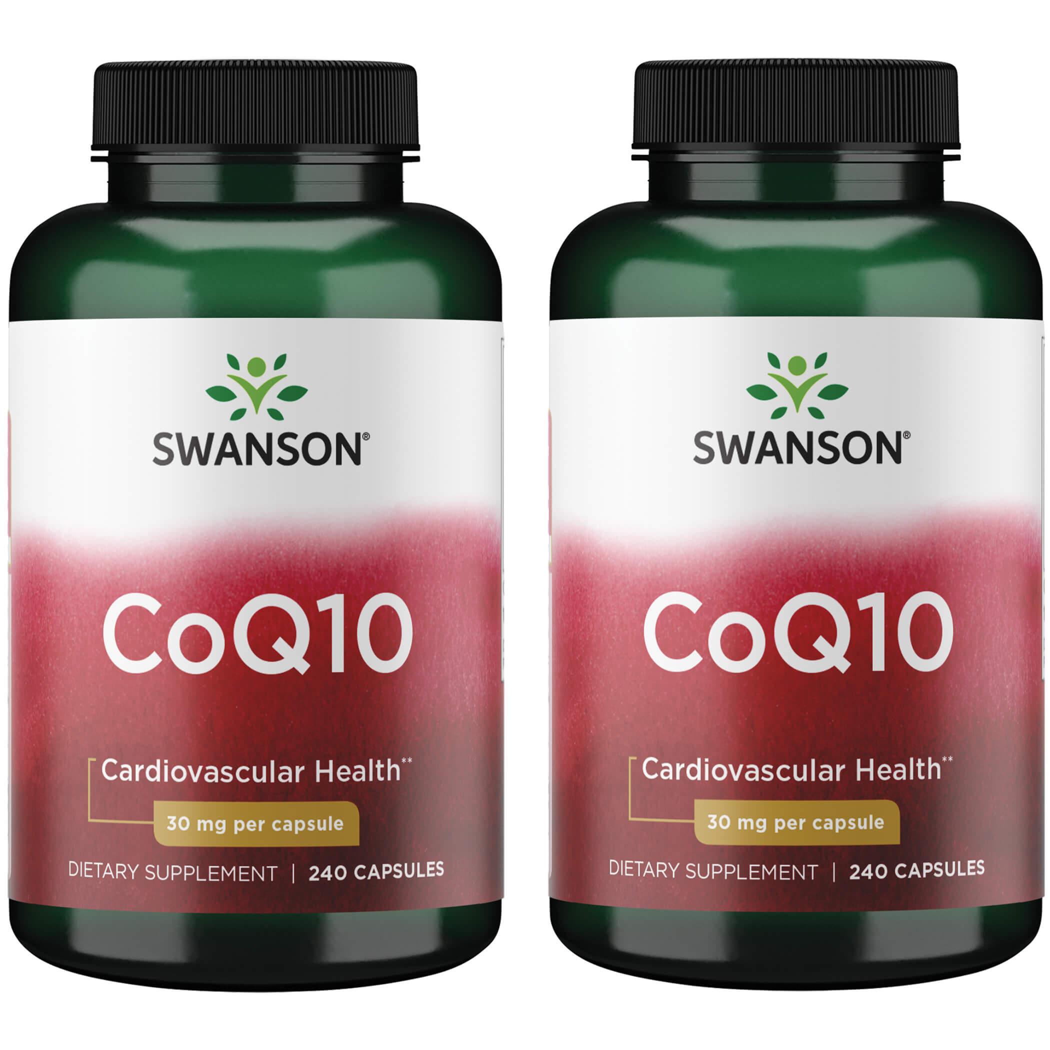 Swanson Premium Coq10 2 Pack Supplement Vitamin 30 mg 240 Caps