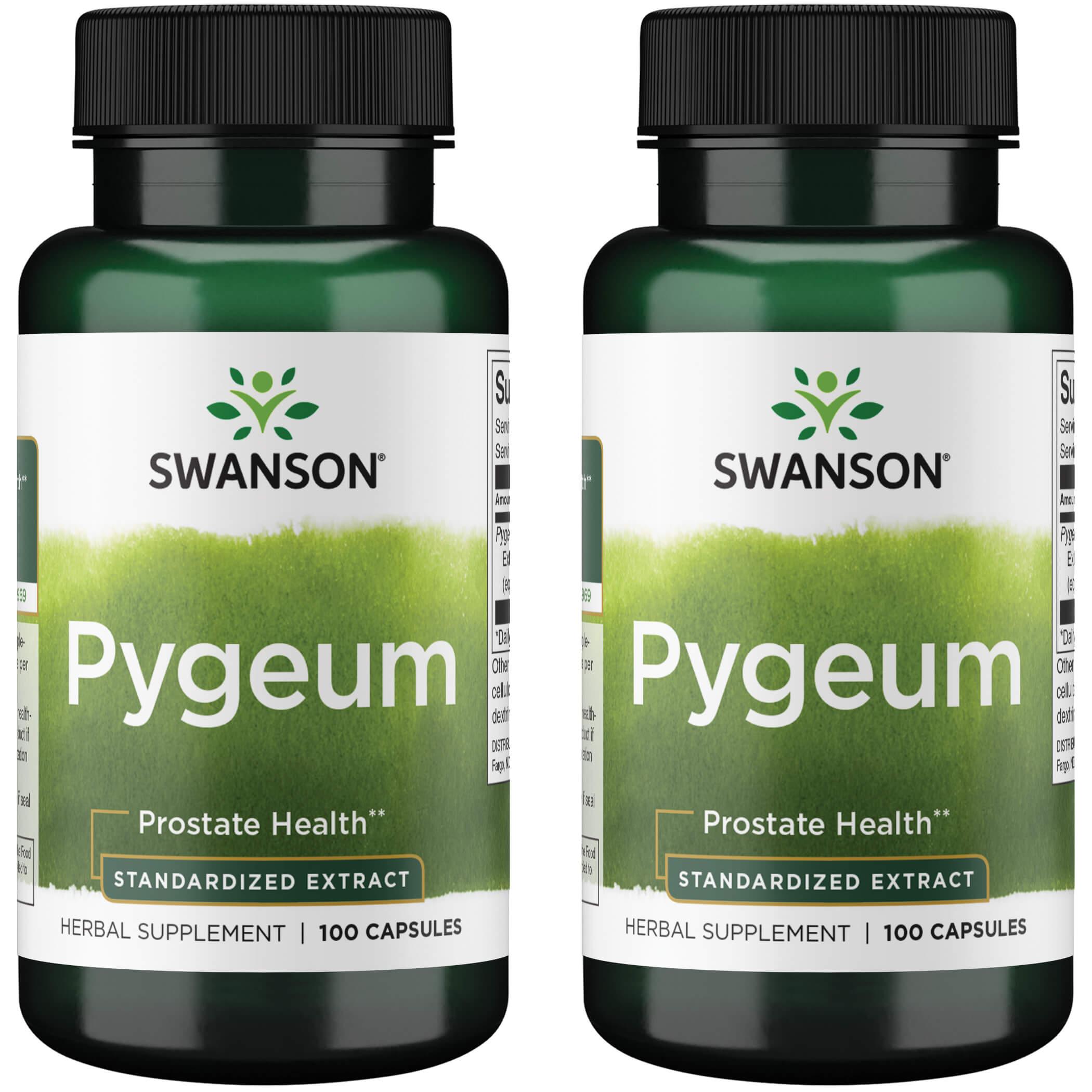 Swanson Premium Pygeum 2 Pack Vitamin 125 mg 100 Caps Prostate Health