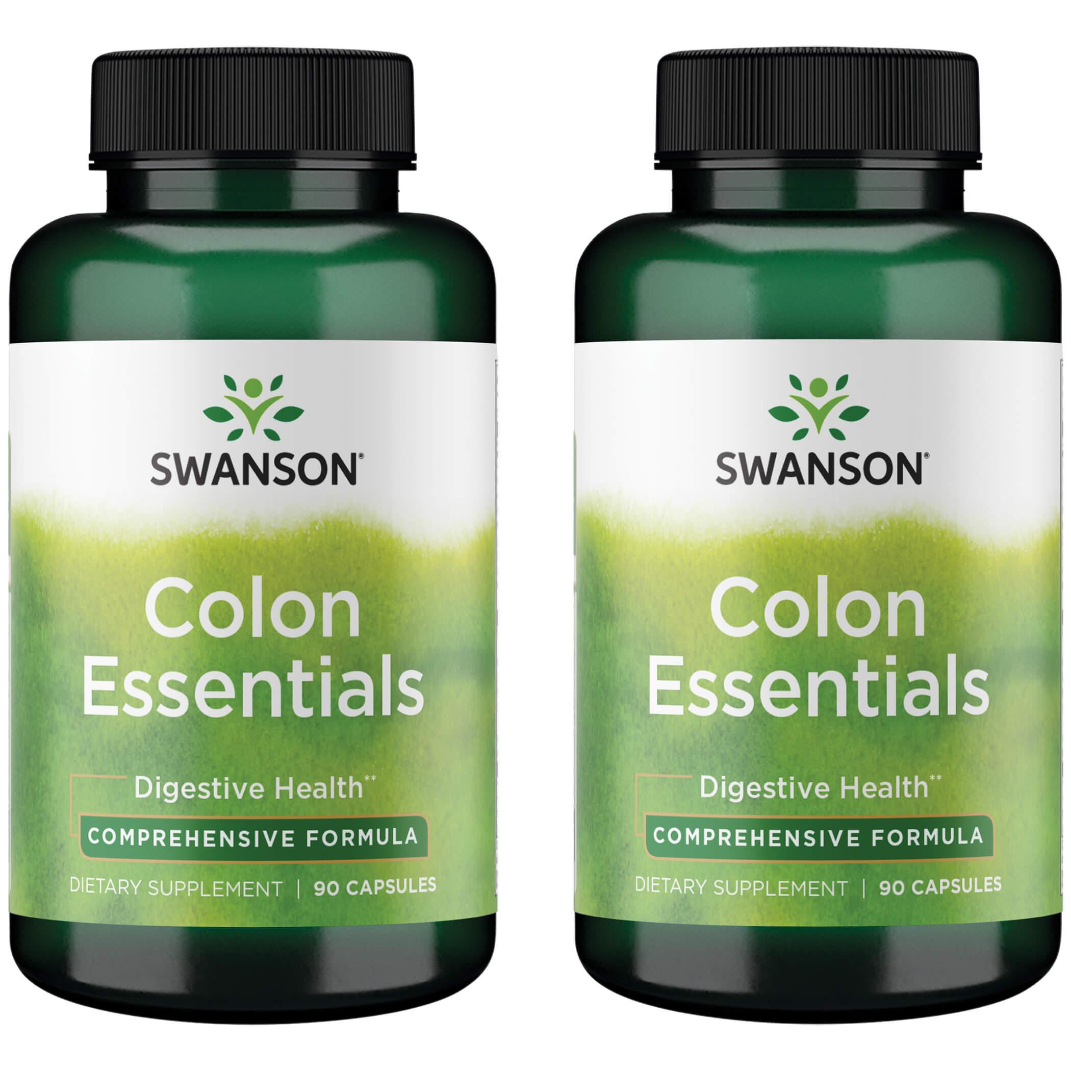 Swanson Condition Specific Formulas Colon Essentials 2 Pack Vitamin 90 Caps