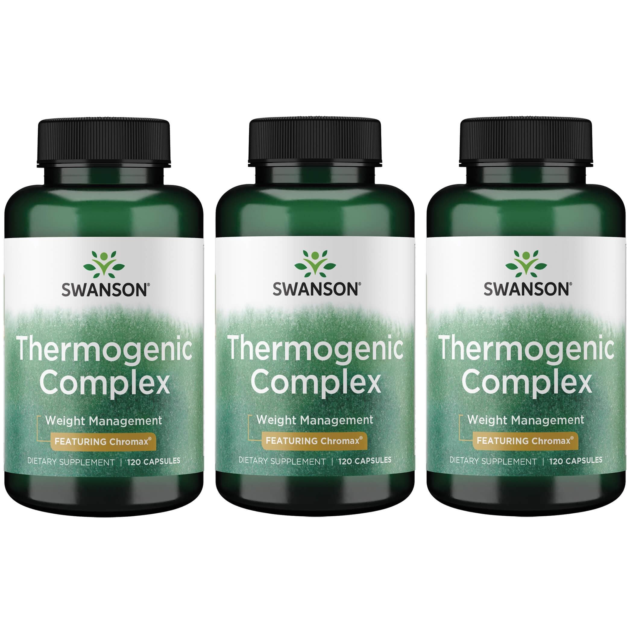 Swanson Best Weight-Control Formulas Thermogenic Complex 3 Pack Vitamin 120 Caps