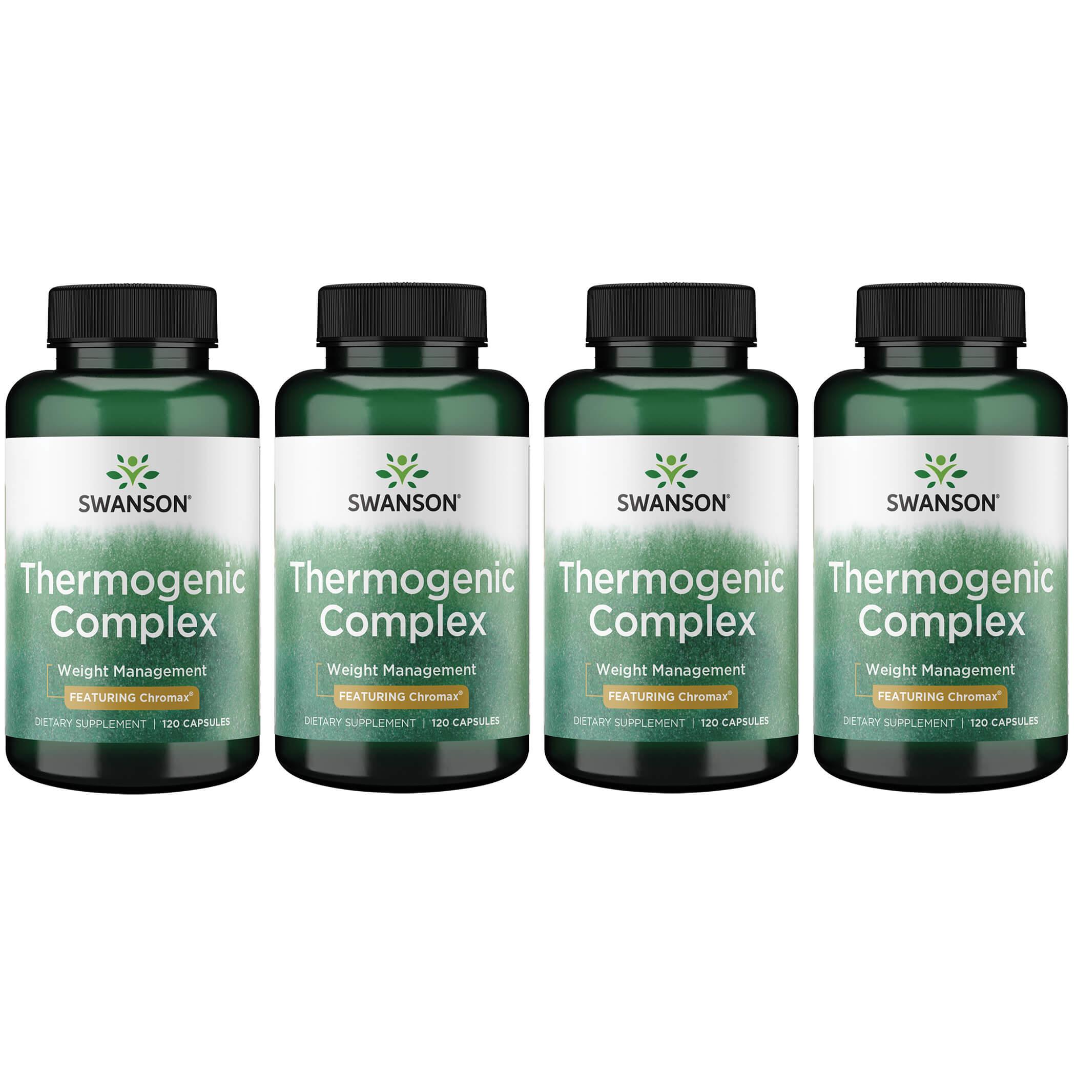 Swanson Best Weight-Control Formulas Thermogenic Complex 4 Pack Vitamin 120 Caps