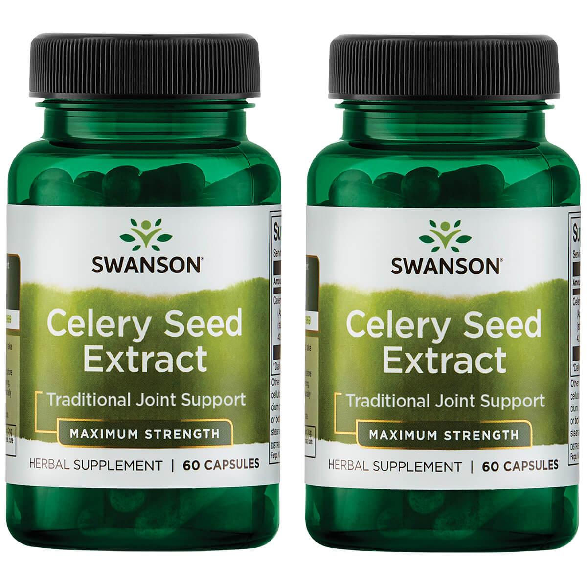 Swanson Superior Herbs Celery Seed Extract - Maximum Strength 2 Pack Vitamin 150 mg 60 Caps