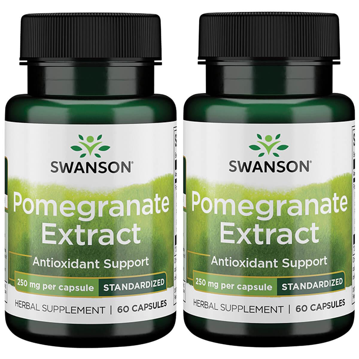 Swanson Superior Herbs Pomegranate Extract - Standardized 2 Pack Vitamin 250 mg 60 Caps