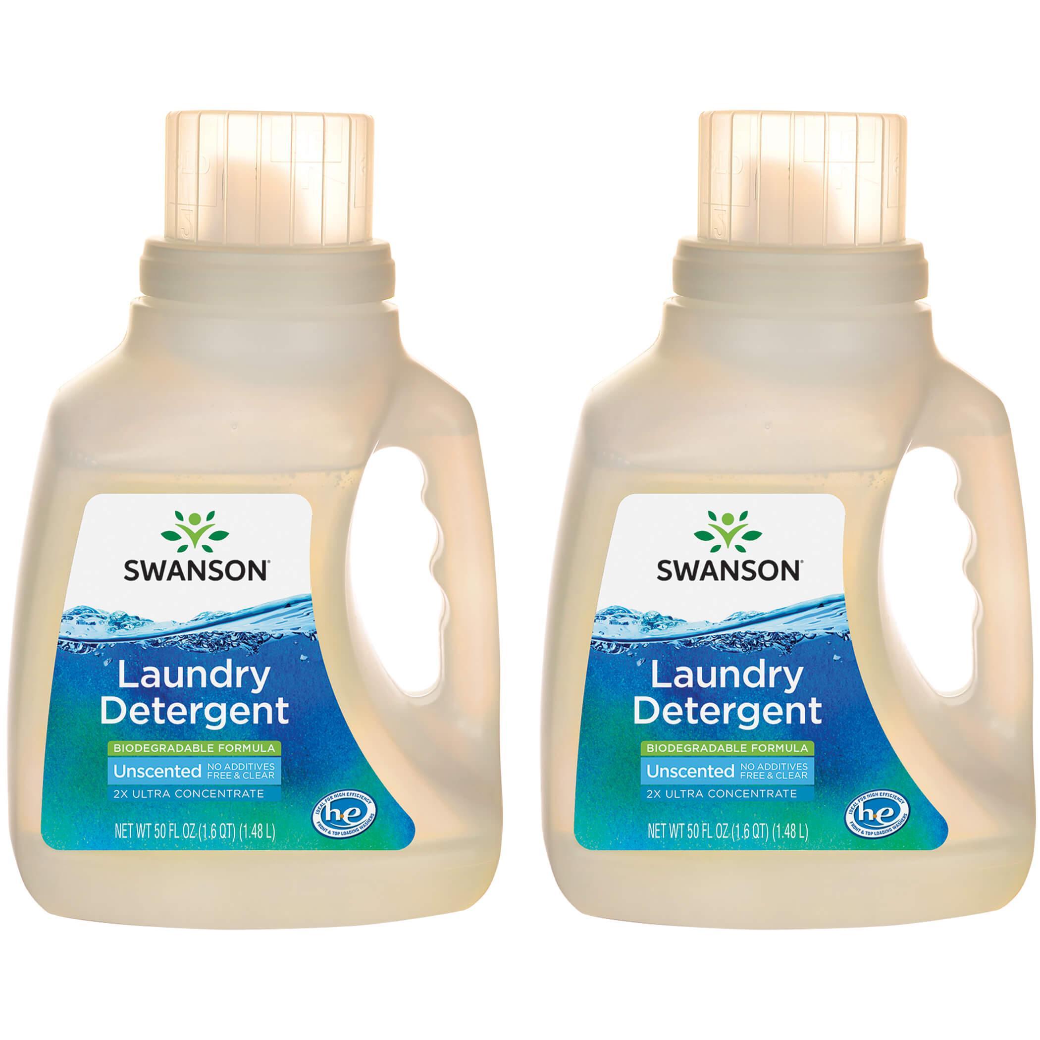 Swanson Healthy Home Laundry Detergent - Eco-Friendly Unscented 2 Pack 50 fl oz Liquid