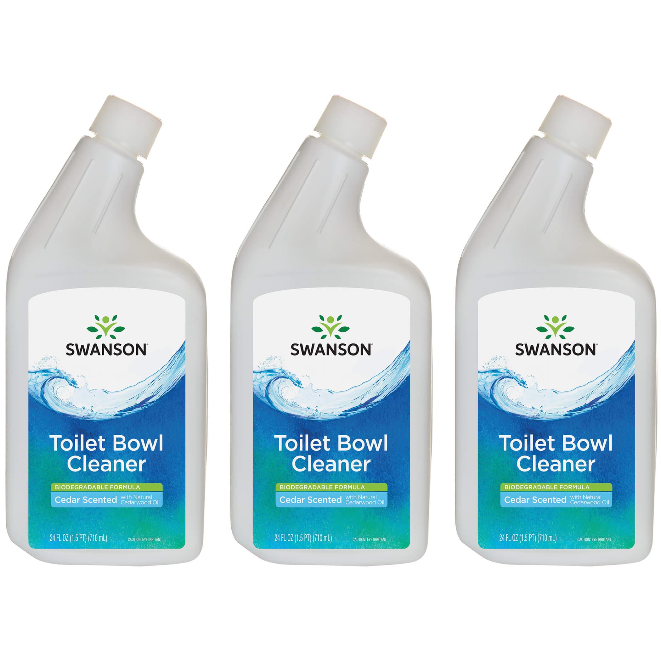 Swanson Healthy Home Toilet Bowl Cleaner - Biodegradable Formula Cedar Scented 3 Pack 24 fl oz Liquid