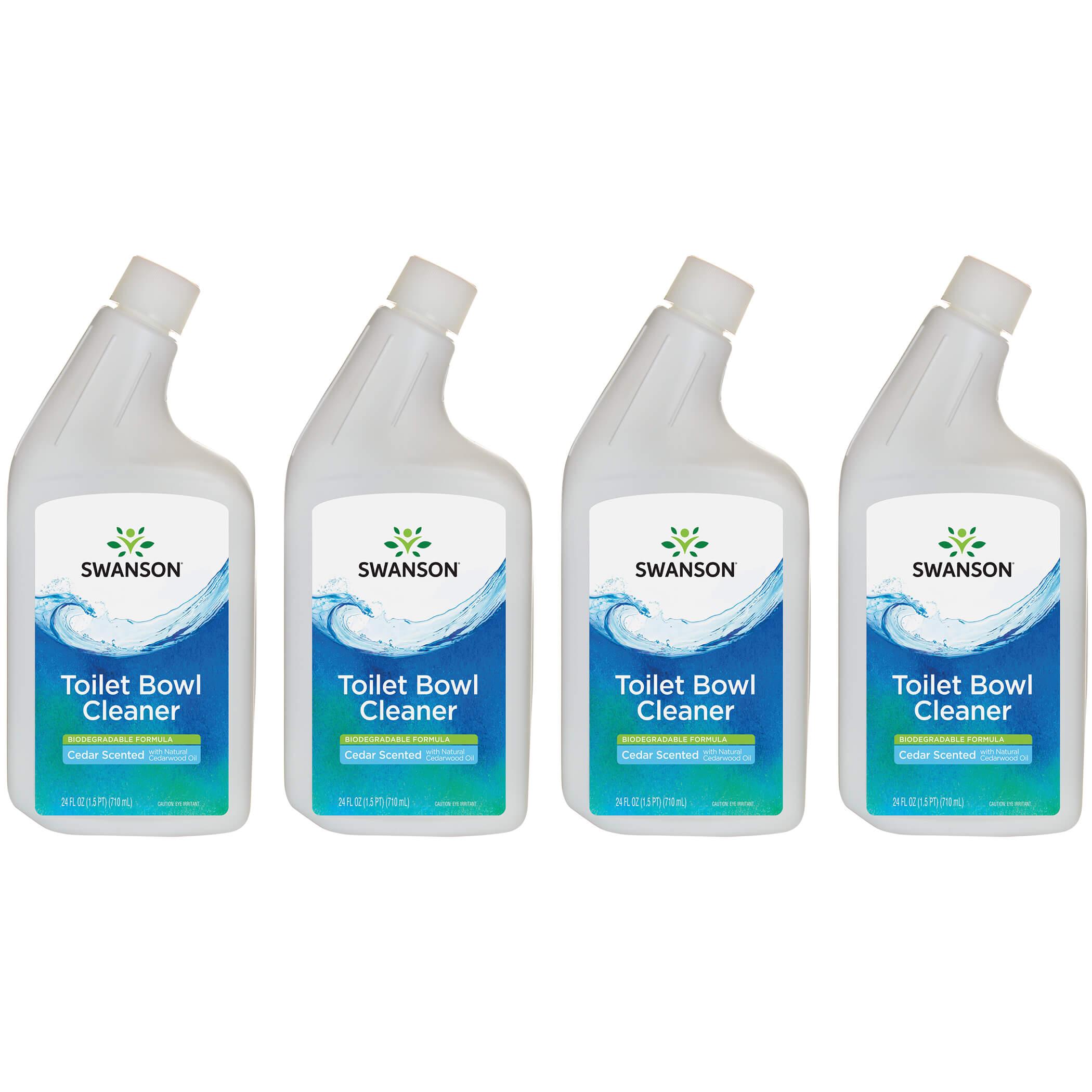 Swanson Healthy Home Toilet Bowl Cleaner - Biodegradable Formula Cedar Scented 4 Pack 24 fl oz Liquid