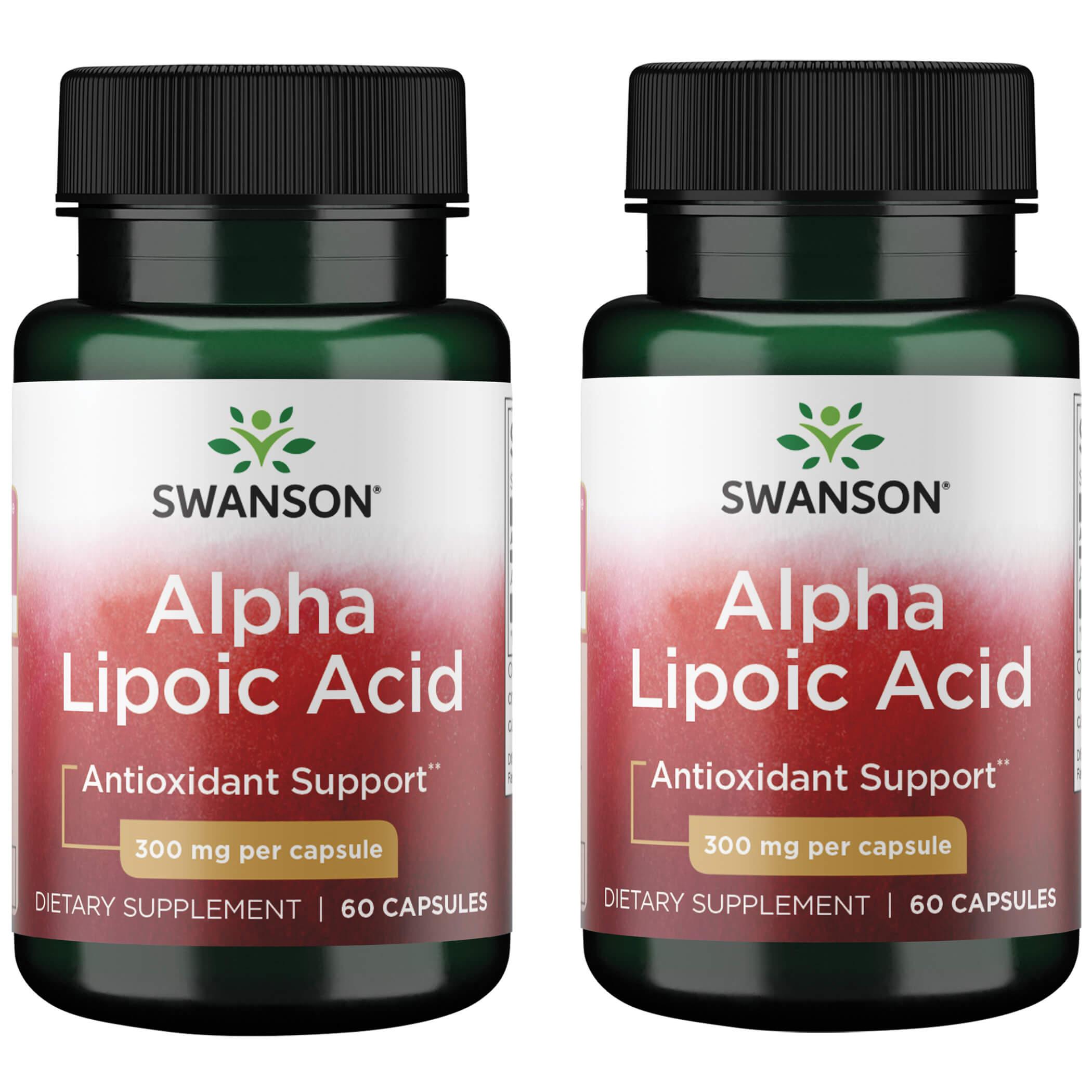 Swanson Ultra Alpha Lipoic Acid 2 Pack Supplement Vitamin 300 mg 60 Caps