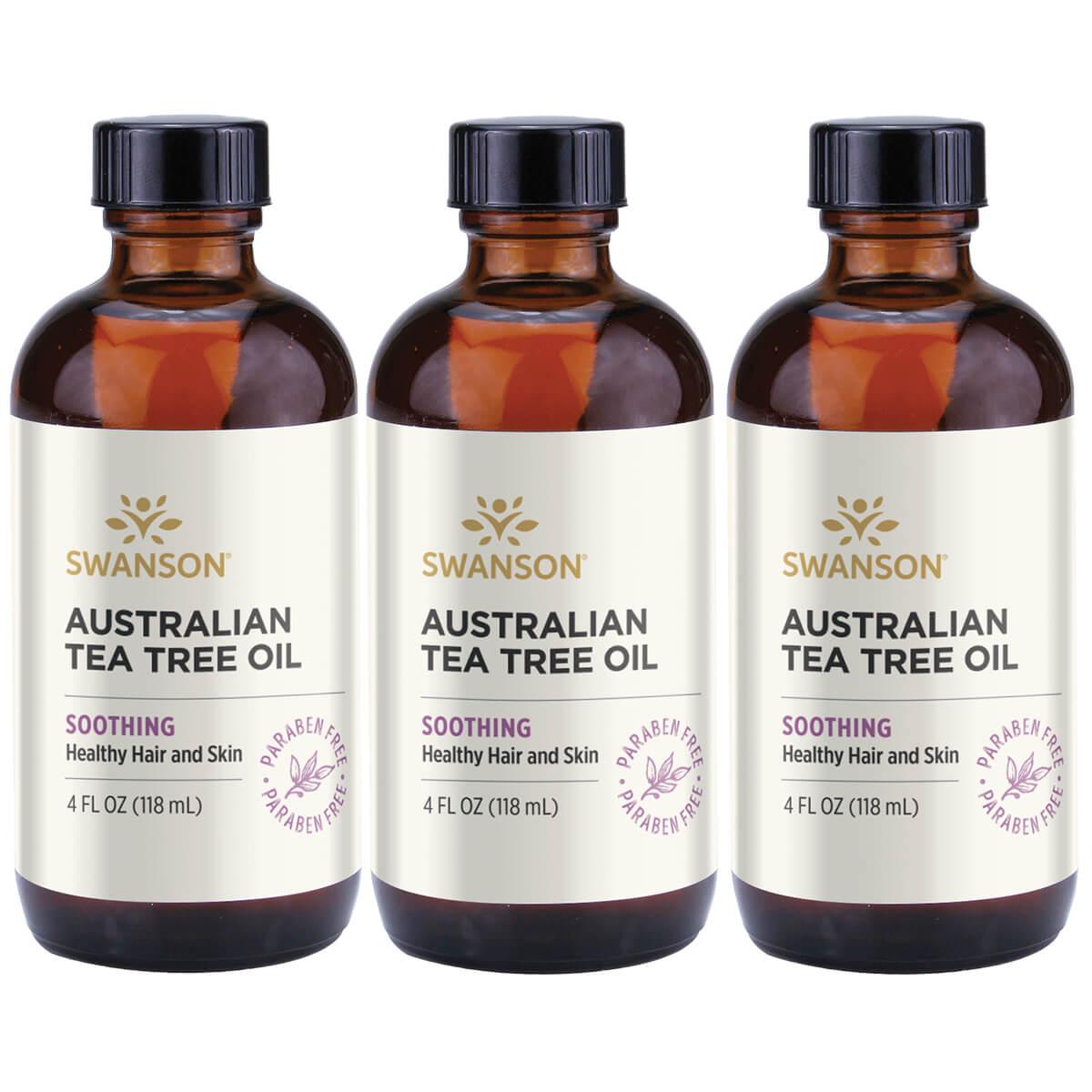 Swanson Ultra Australian Tea Tree Oil 3 Pack 4 fl oz Liquid