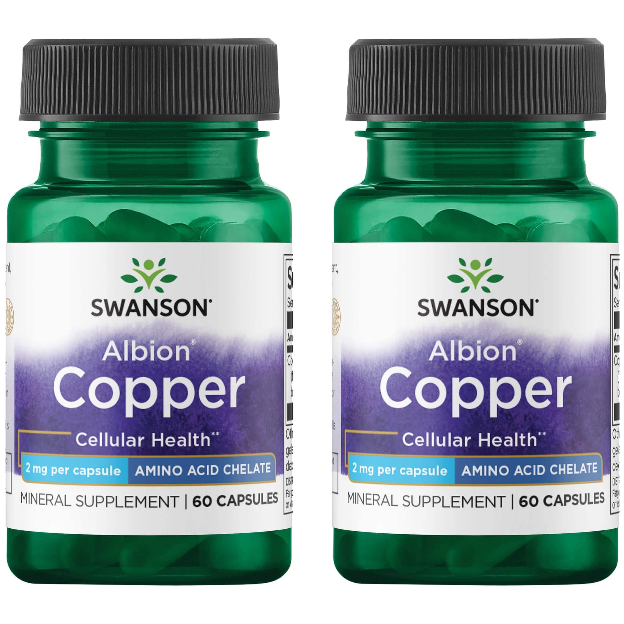 Swanson Ultra Albion Copper 2 Pack Vitamin 2 mg 60 Caps