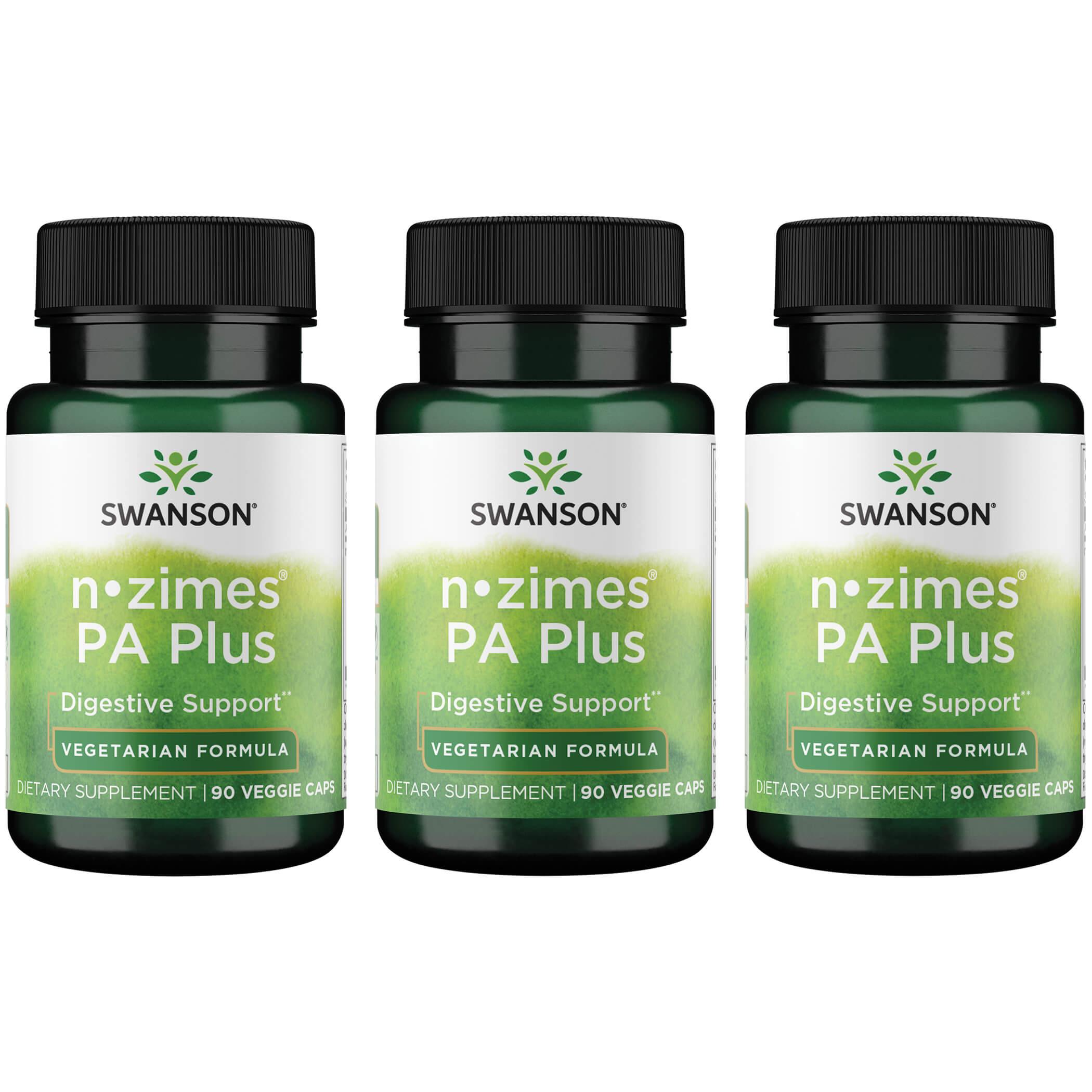Swanson Ultra n-zimes Pa Plus - Vegetarian Formula 3 Pack Supplement Vitamin 269 mg 90 Veg Caps