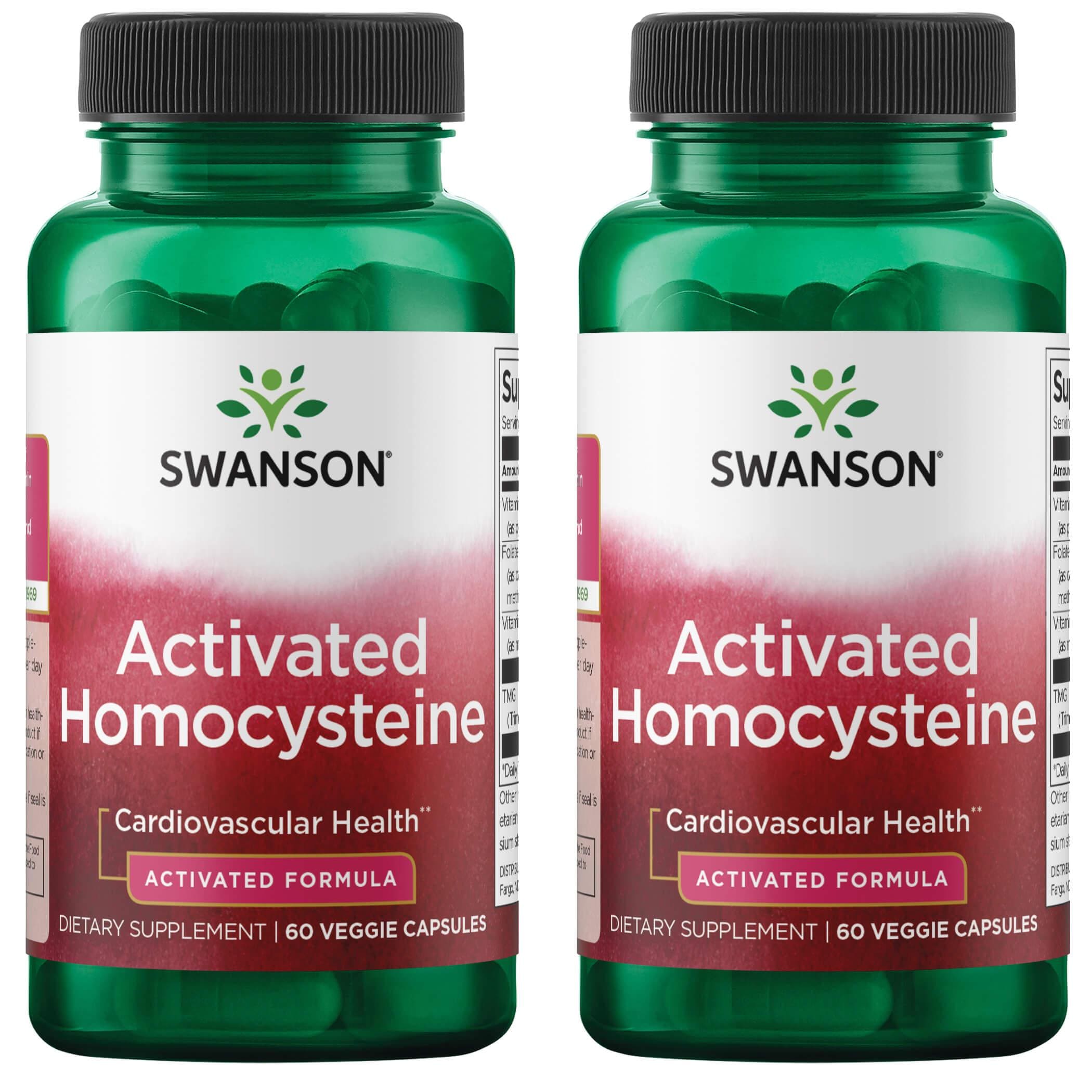 Swanson Ultra Activated Homocysteine 2 Pack Vitamin 60 Veg Caps