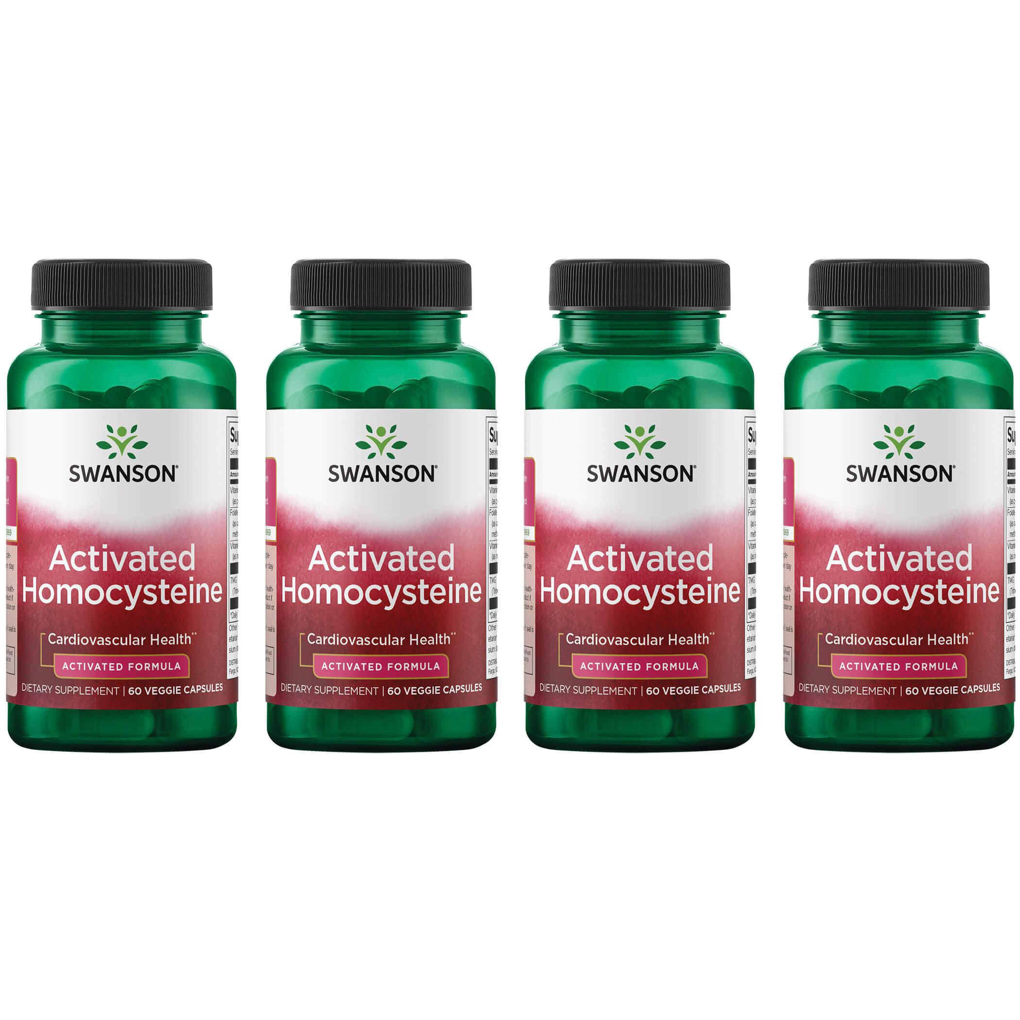 Swanson Ultra Activated Homocysteine 4 Pack Vitamin 60 Veg Caps