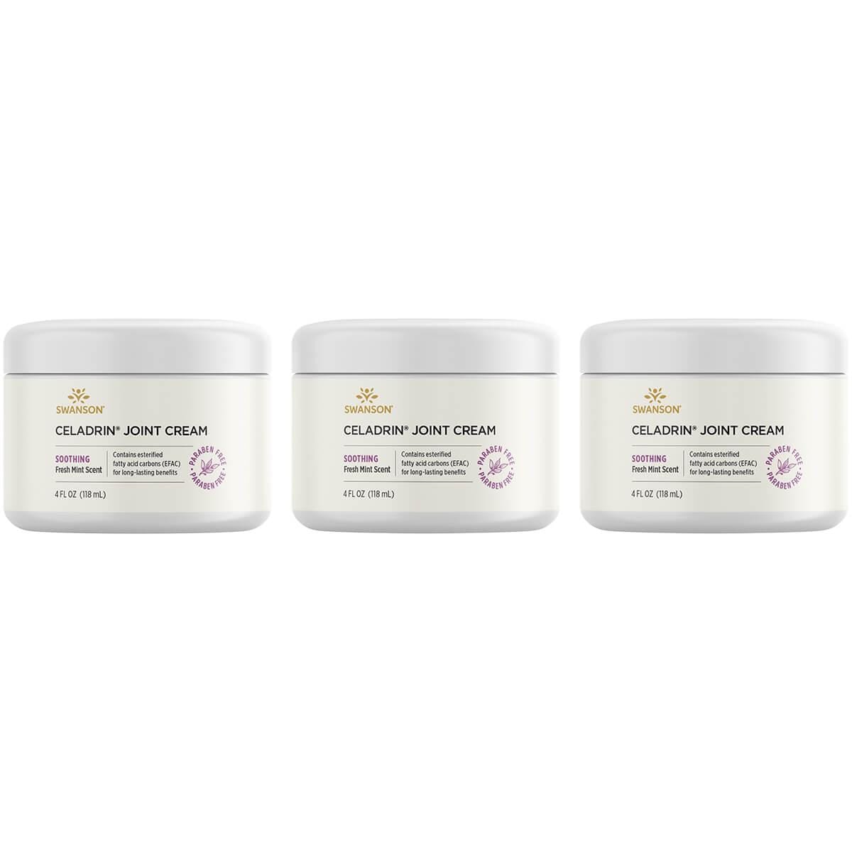 Swanson Ultra Celadrin Joint Cream 3 Pack Supplement Vitamin 4 fl oz Cream