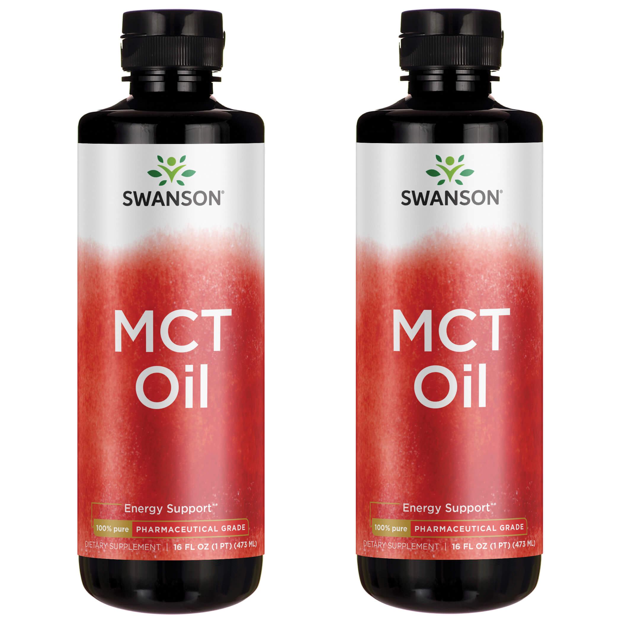 Swanson Ultra Mct Oil - 100% Pure Pharmaceutical Grade 2 Pack Supplement Vitamin 16 fl oz Liquid