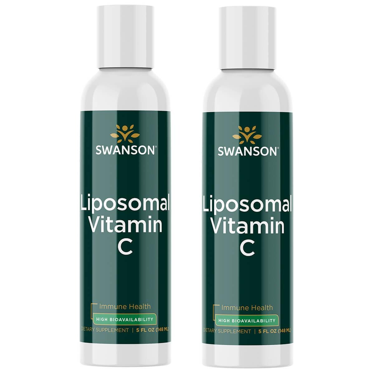 Swanson Ultra Liposomal Vitamin C - High Bioavailability 2 Pack 5 fl oz Liquid
