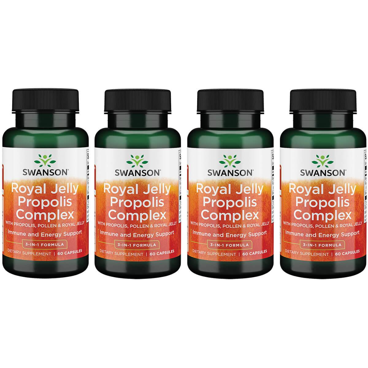 Swanson Ultra Royal Jelly Propolis Complex 4 Pack Supplement Vitamin 60 Caps