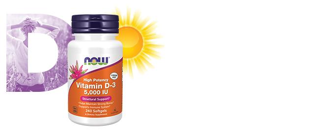 NOW Foods High Potency Vitamin D-3 - NWF391